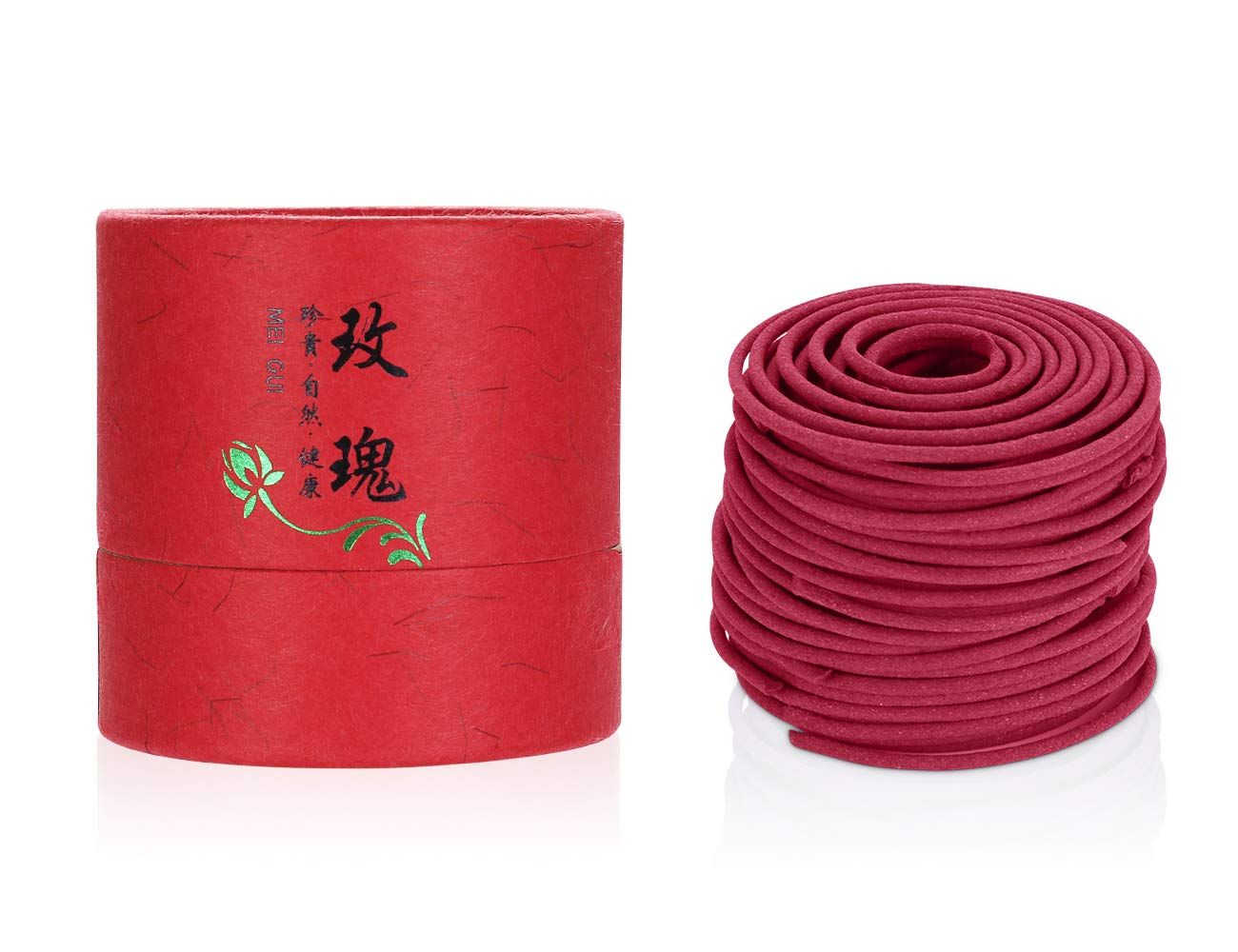 Premium Rose Spiral Incense Coils for Aromatherapy - Relaxing Home Fragrance for Meditation, Yoga & Stress Relief