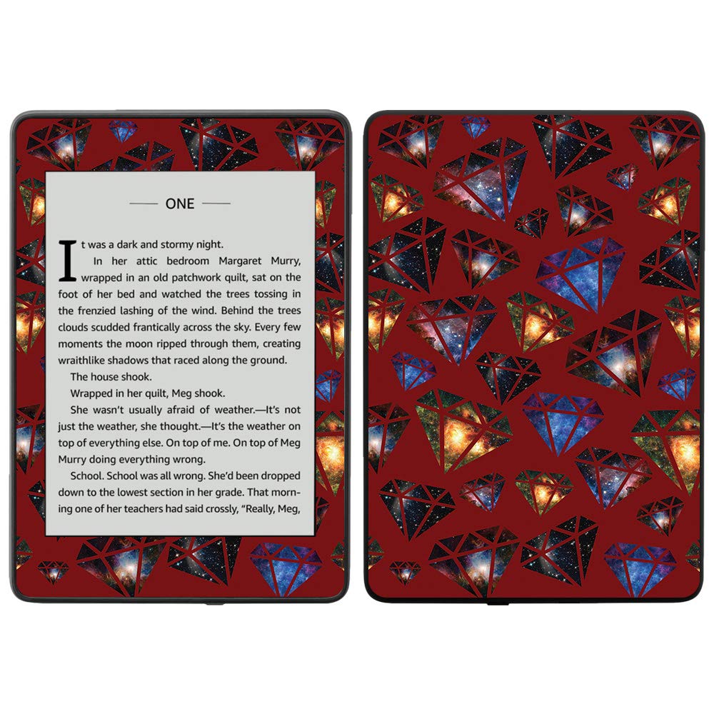 MightySkins Vinyl Decal Wrap Cover for Amazon Kindle Paperwhite 2018 (10th Gen) - Diamond Galaxy Design | Waterproof Protective Skin | Durable & Easy to Apply | Made in USA | Perfect for Travel, Reading & Daily Use