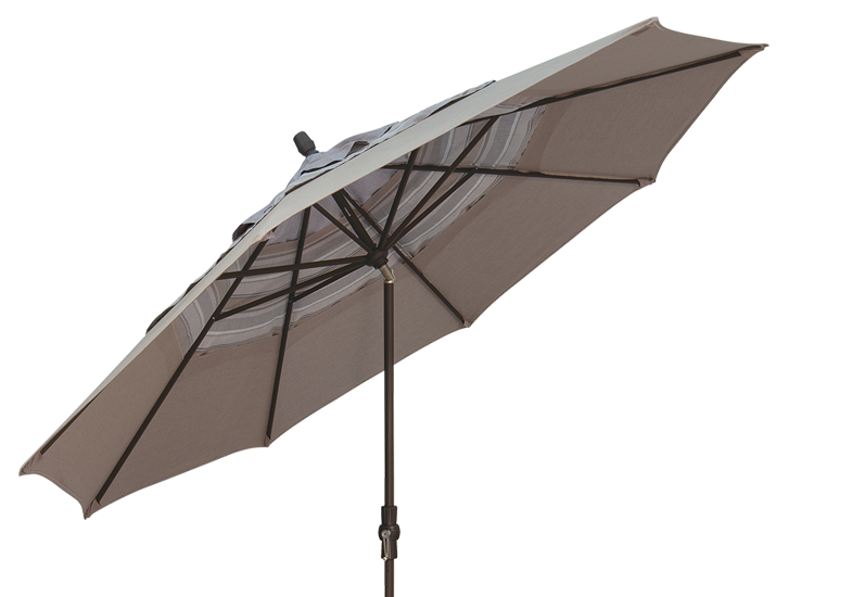11' Deluxe Auto Tilt Patio Umbrella with Wind Vent - Perfect for Poolside, Backyard, and Outdoor Dining Areas