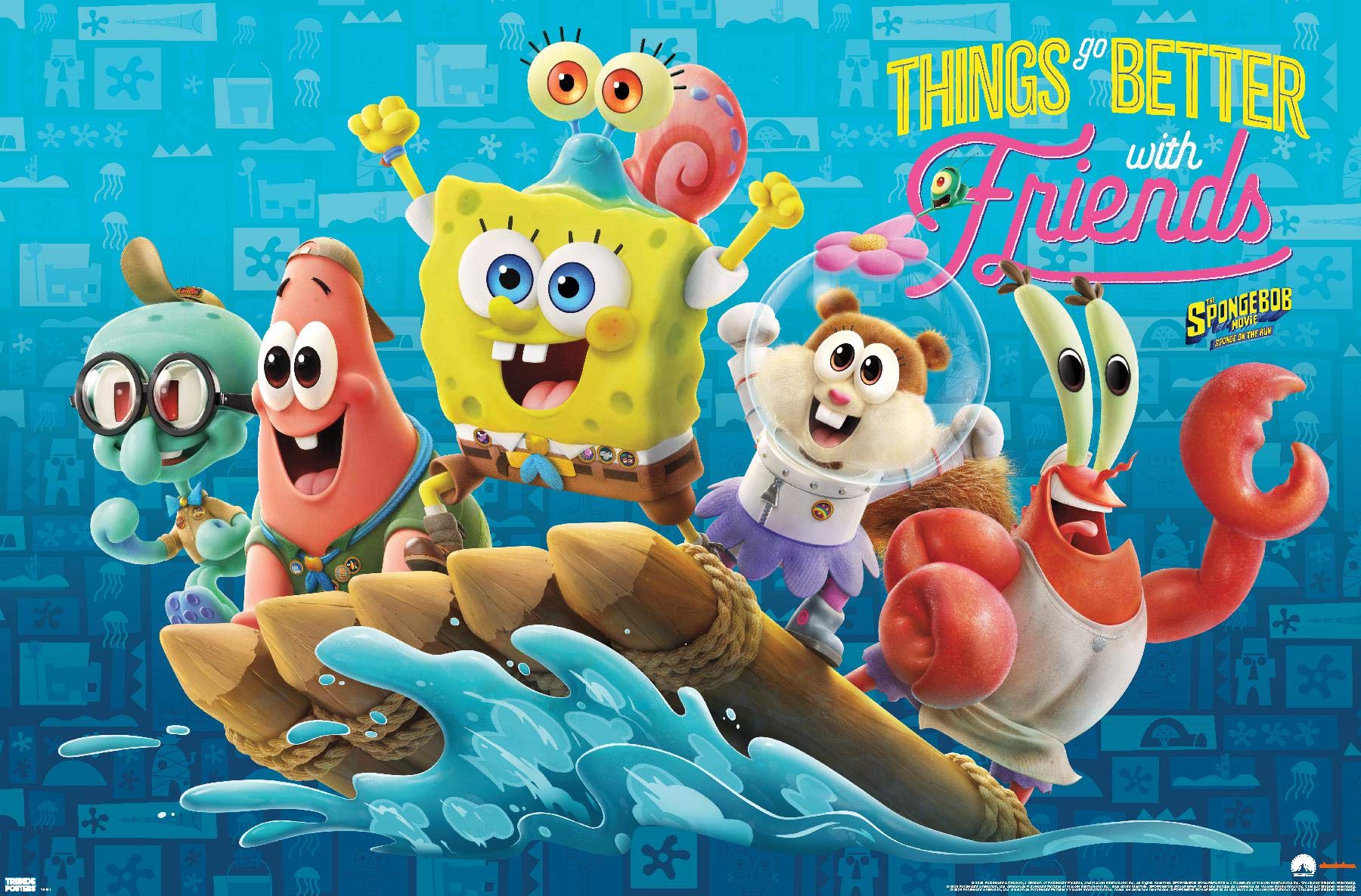 The SpongeBob Movie: Sponge On The Run - Friends Wall Poster 22.375