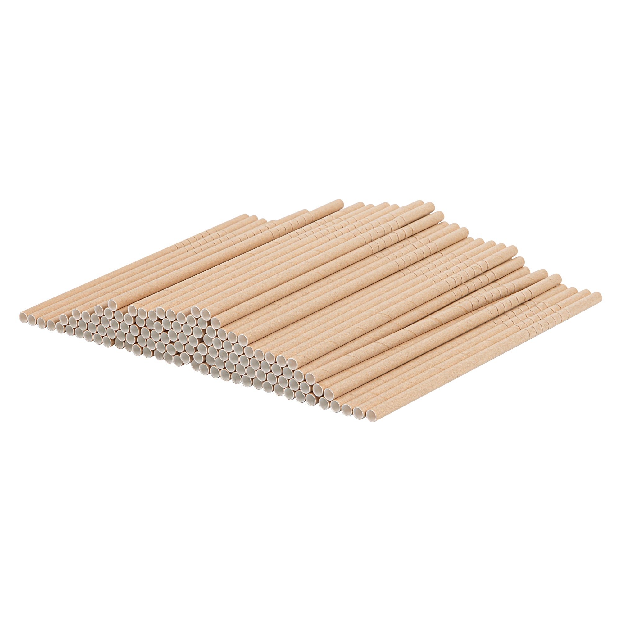 Eco-Friendly Biodegradable Kraft Paper Straws - 6mm x 7 3/4