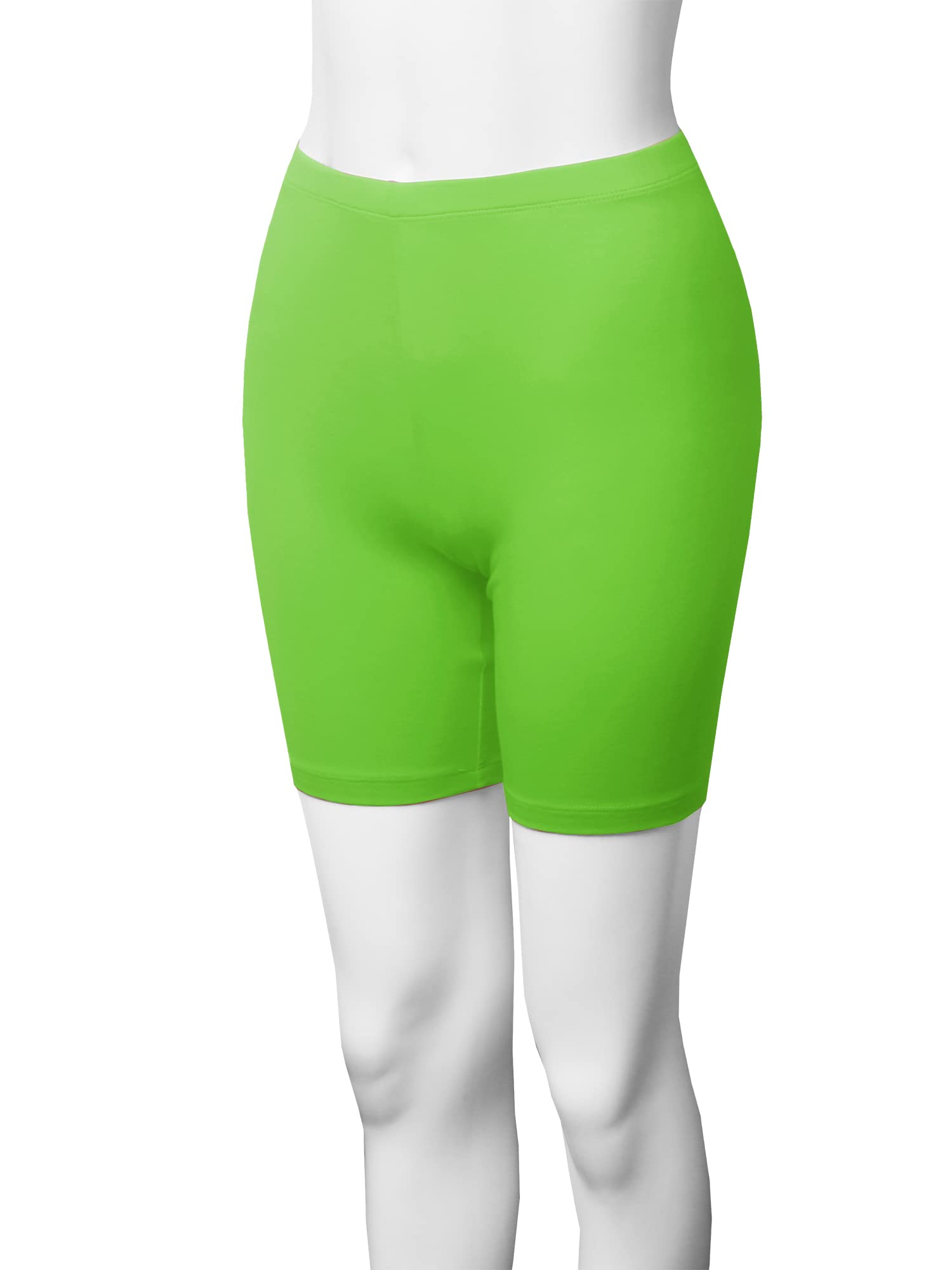 Emma Women's Essential Active Daily Cotton Mid Rise Biker Shorts - Comfortable Workout & Lounge Wear for Yoga, Running, Gym, and Casual Outfits