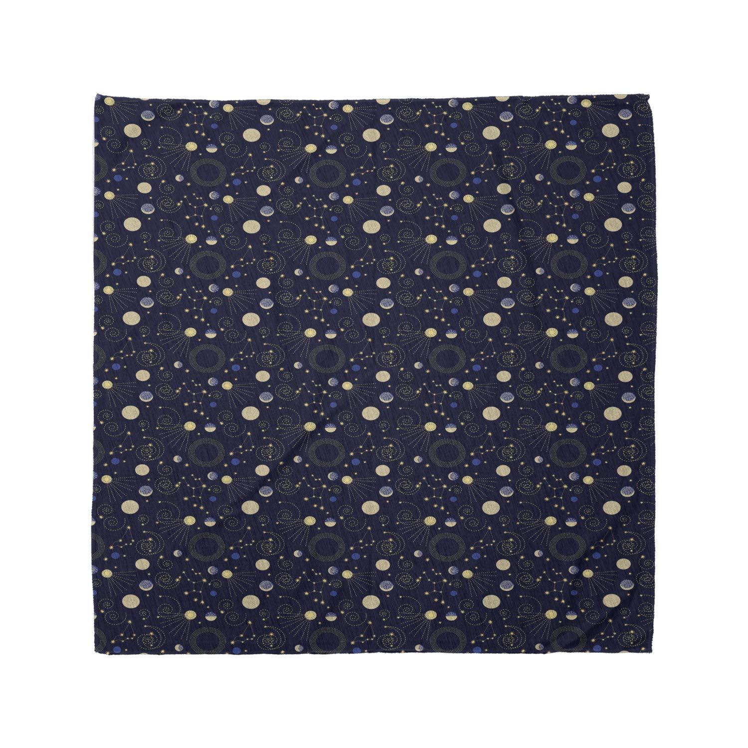 Ambesonne Cosmos Bandana - Outer Space Planets Pattern Unisex Head & Neck Scarf for Men & Women - Perfect for Outdoor Activities, Music Festivals & Casual Wear