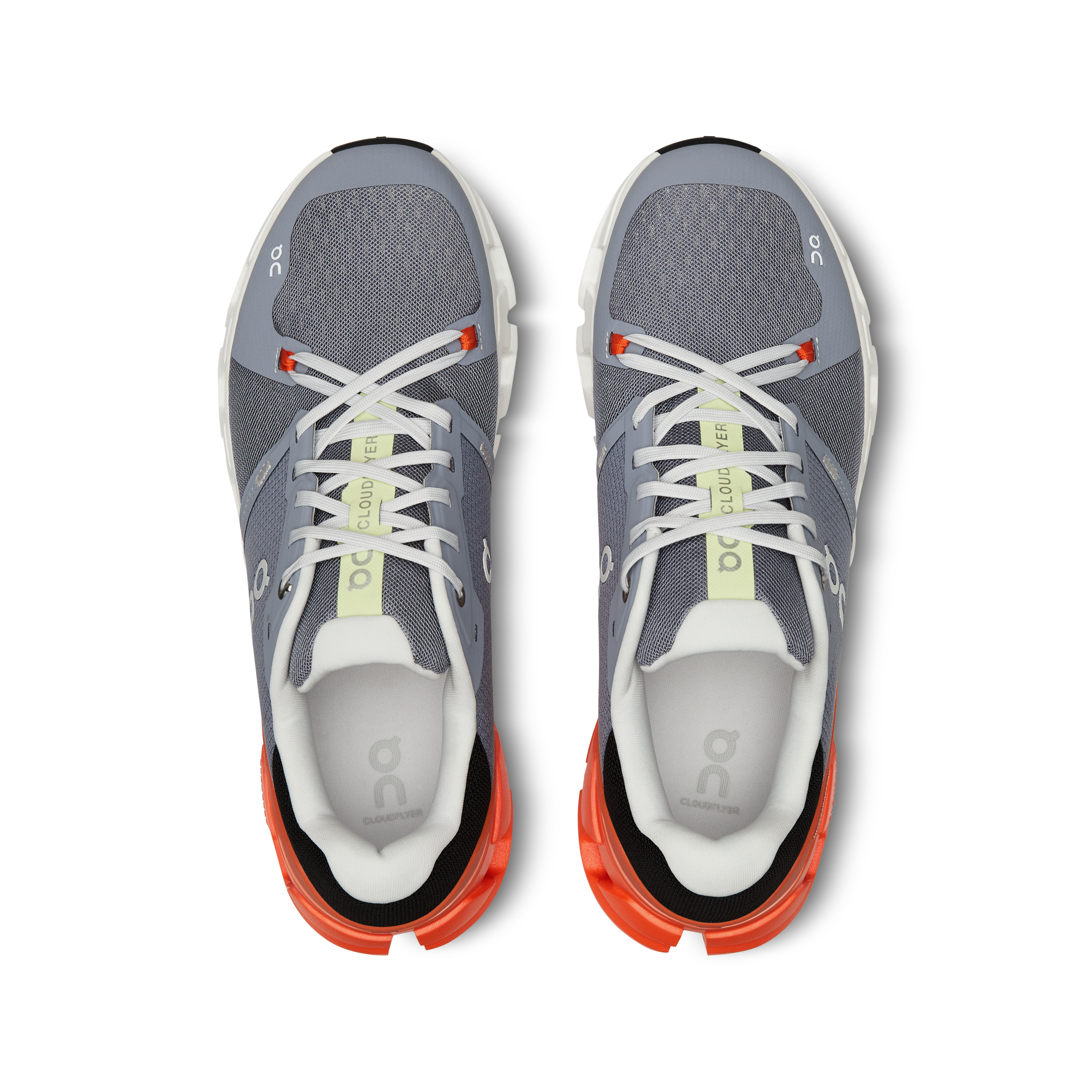 On Running Men's Cloudflyer 4 Running Shoes - Lightweight & Cushioned for Road Running - Fossil/Flame Color - Perfect for Jogging, Gym Workouts & Daily Wear