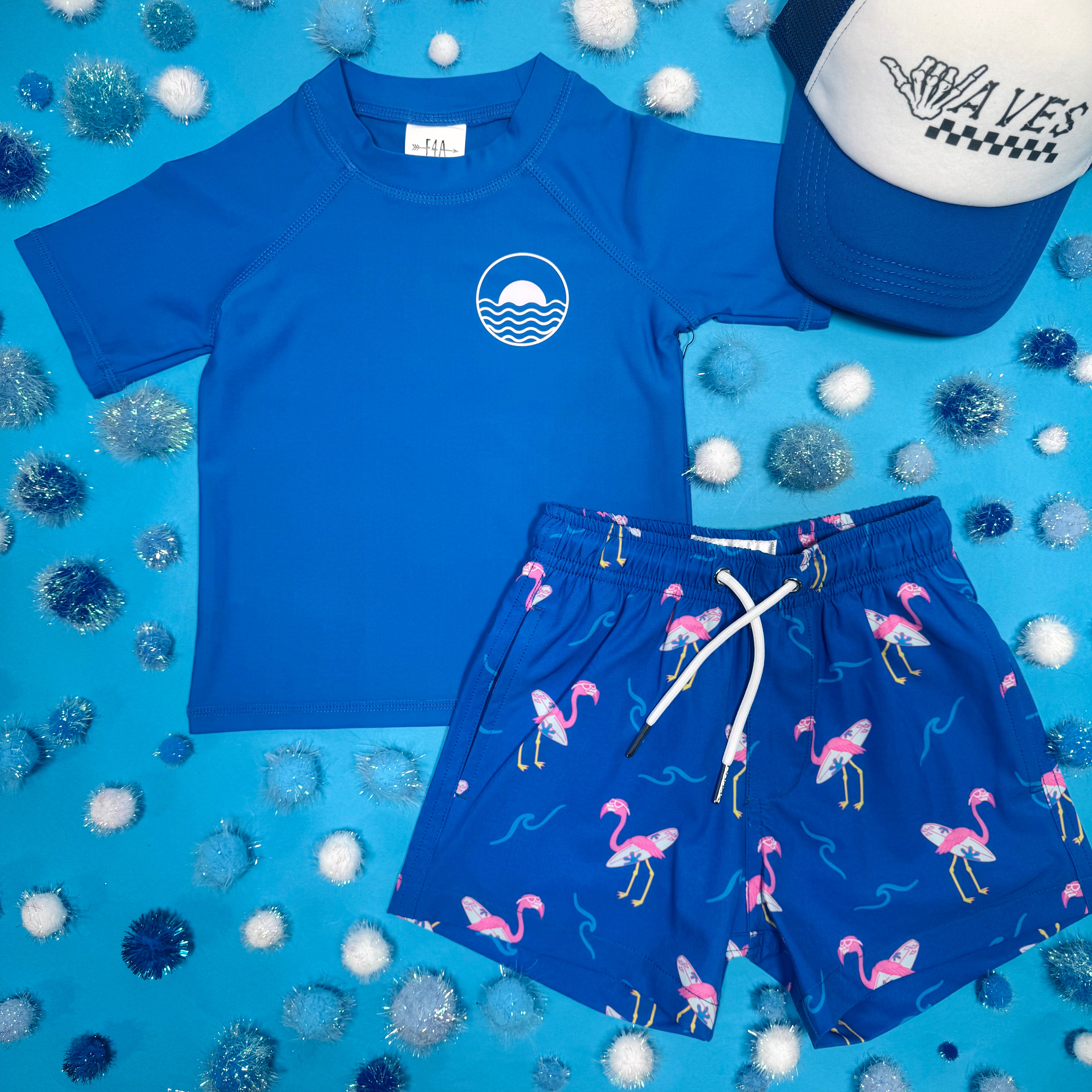 Premium Miami Flamingo Swim Trunks for Men - Quick Dry, Comfortable Beach Shorts for Swimming, Surfing & Summer Vacations