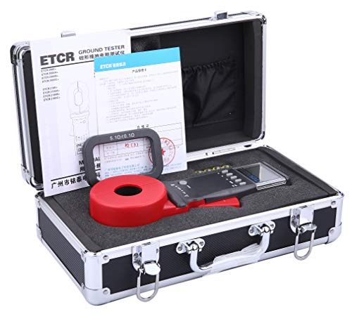 ETCR2100+ Digital Clamp Ground Earth Resistance Meter Tester 0.01-1200Ω - Professional Electrical Testing Tool for Industrial, Commercial & Home Use