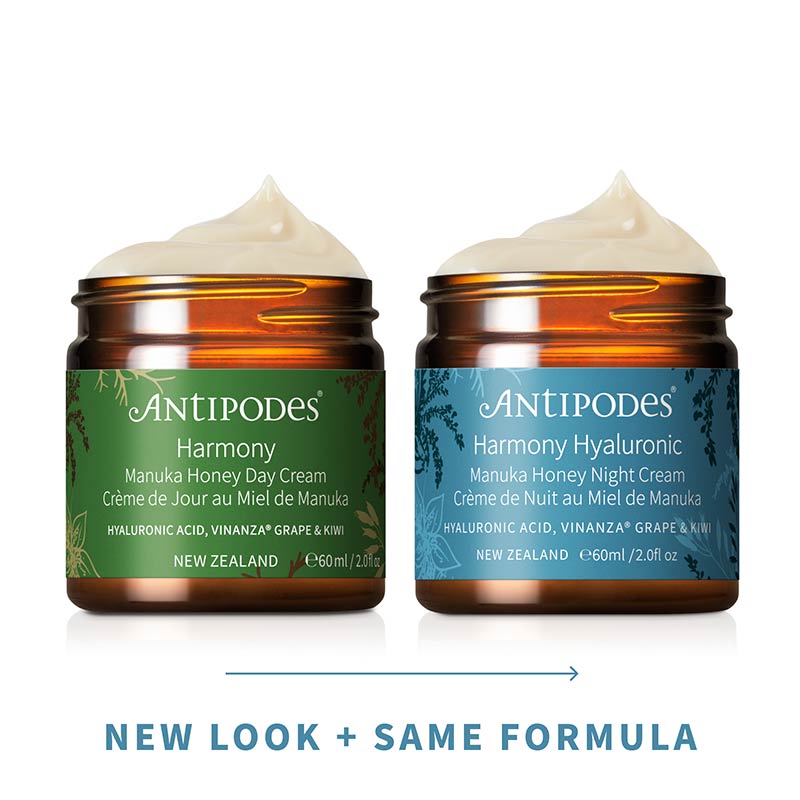Antipodes Harmony Hyaluronic Manuka Honey Night Cream - Hydrating Anti-Aging Face Moisturizer for Dry Skin - Perfect for Nighttime Skincare Routine & Travel Essentials