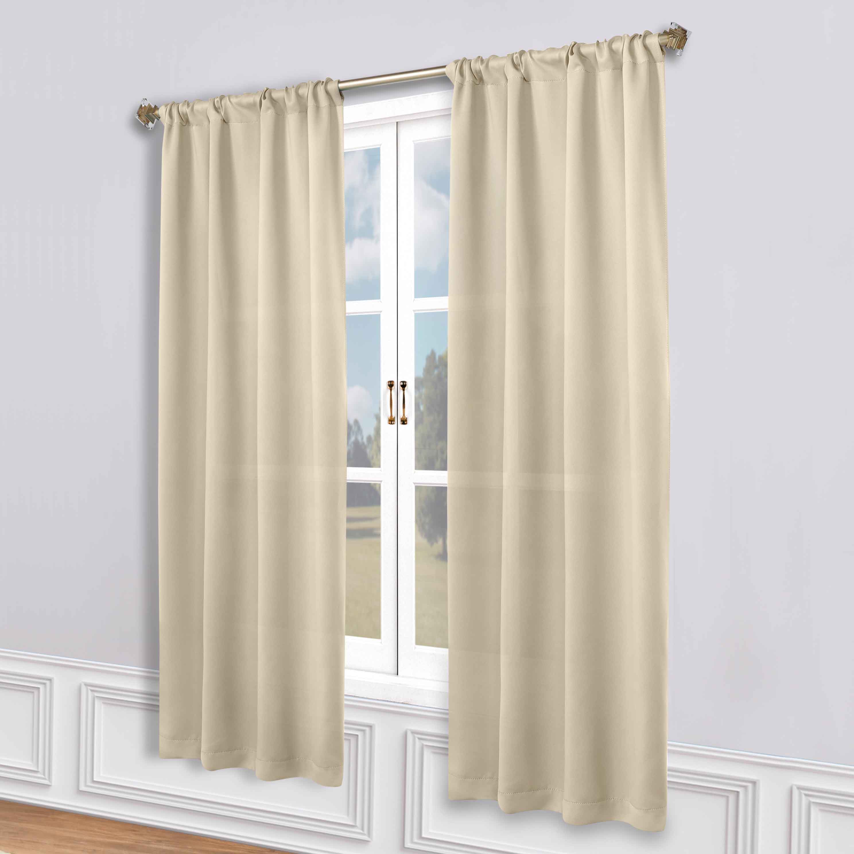 Machine Washable Blackout Curtains Set of 2 - Solid Color Room Darkening Window Treatments for Bedroom, Living Room & Nursery