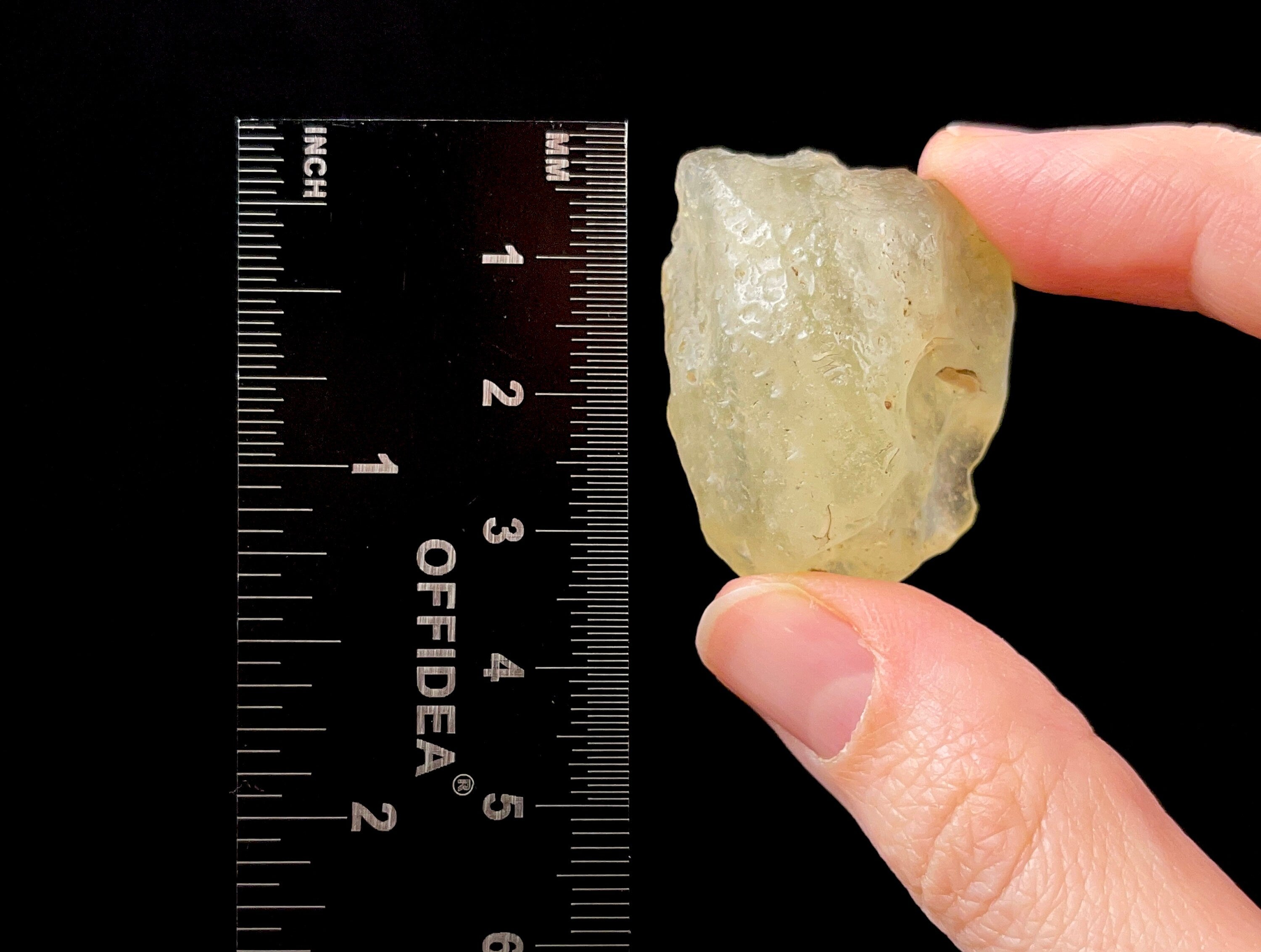 Libyan Desert Glass Raw Crystal - Rare B Grade Natural Mineral Specimen | Unique Gift & Home Decor | Perfect for Crystal Collectors, Meditation & Spiritual Healing