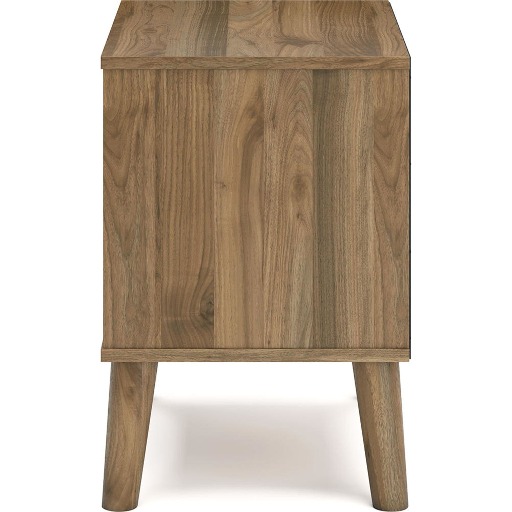 Aprilyn Nightstand with Honey Finish - Modern Bedside Table for Bedroom, Living Room, or Office - Perfect for Storage and Decor