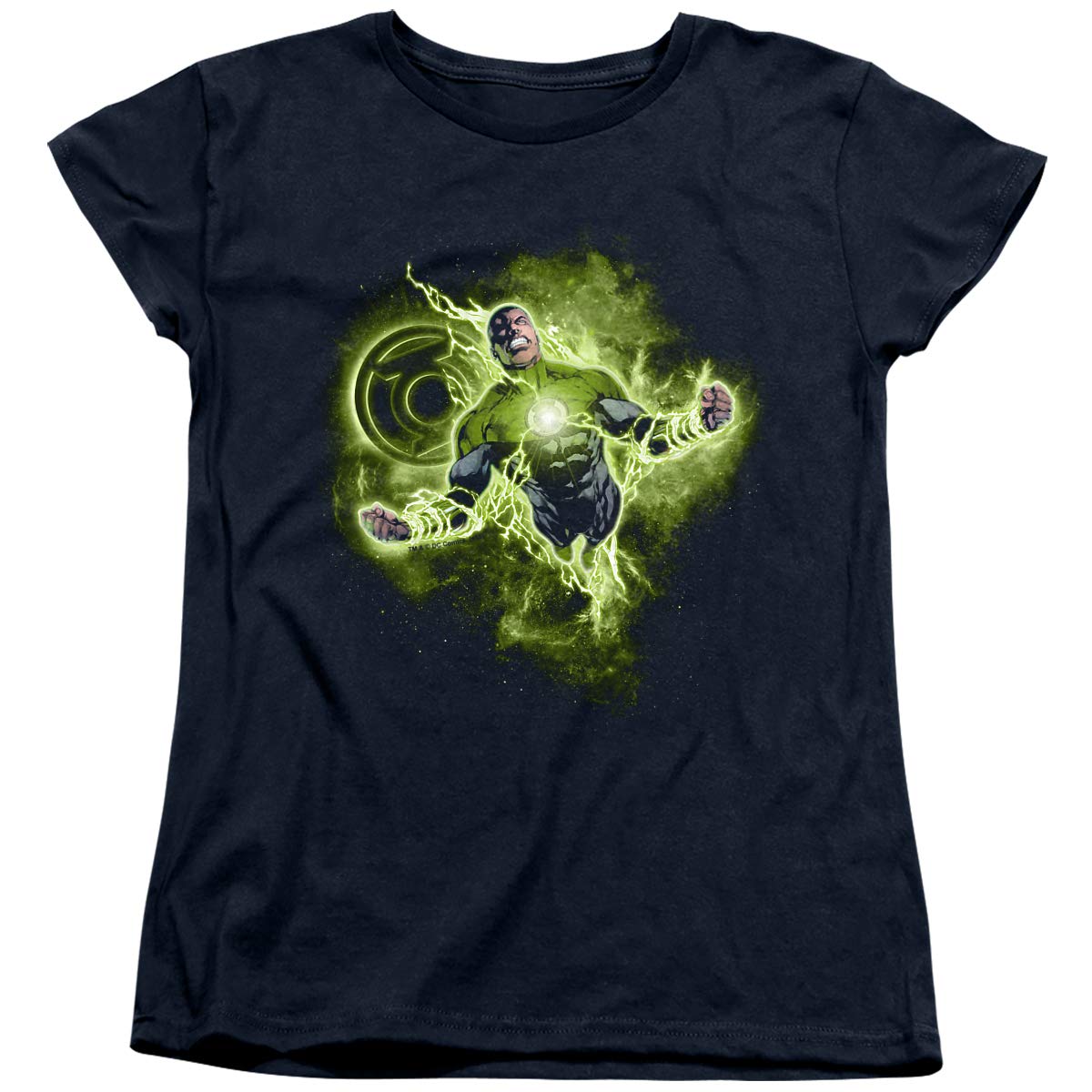 DC Comics Green Lantern Lantern Nebula Graphic Women's T-Shirt | Superhero Tee for Women & Girls | Casual Cosplay Shirt for Comic Con, Halloween & Everyday Wear | Perfect Gift for DC Fans | Great for Superhero Parties, Movie Nights & Comic Book Events | Ideal for Cosplay, Comic Book Conventions, Halloween Costumes & Superhero Themed Events | Perfect for Fan Gatherings, Birthday Parties, and Superhero-Themed Outings
