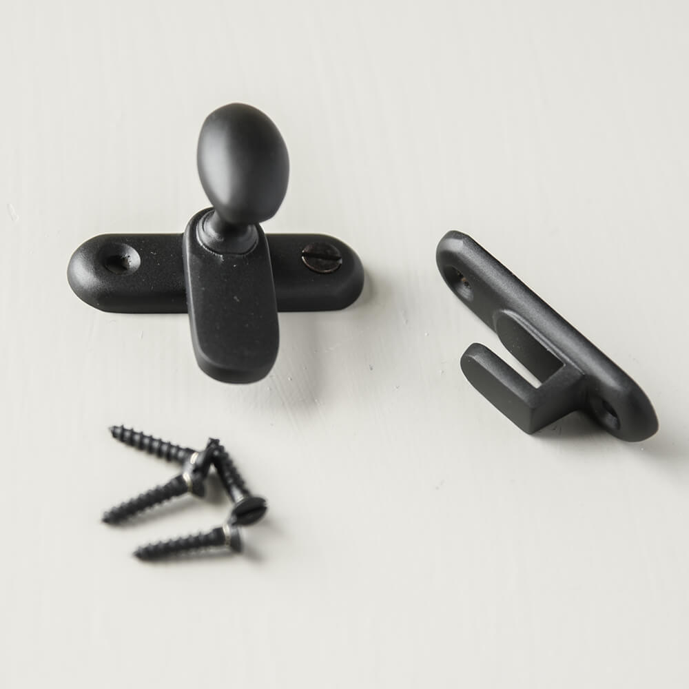 Zero Black Cupboard Catch - Secure Cabinet Latch for Child Safety & Pet Proofing - Perfect for Kitchen, Bathroom, and Nursery Cabinets