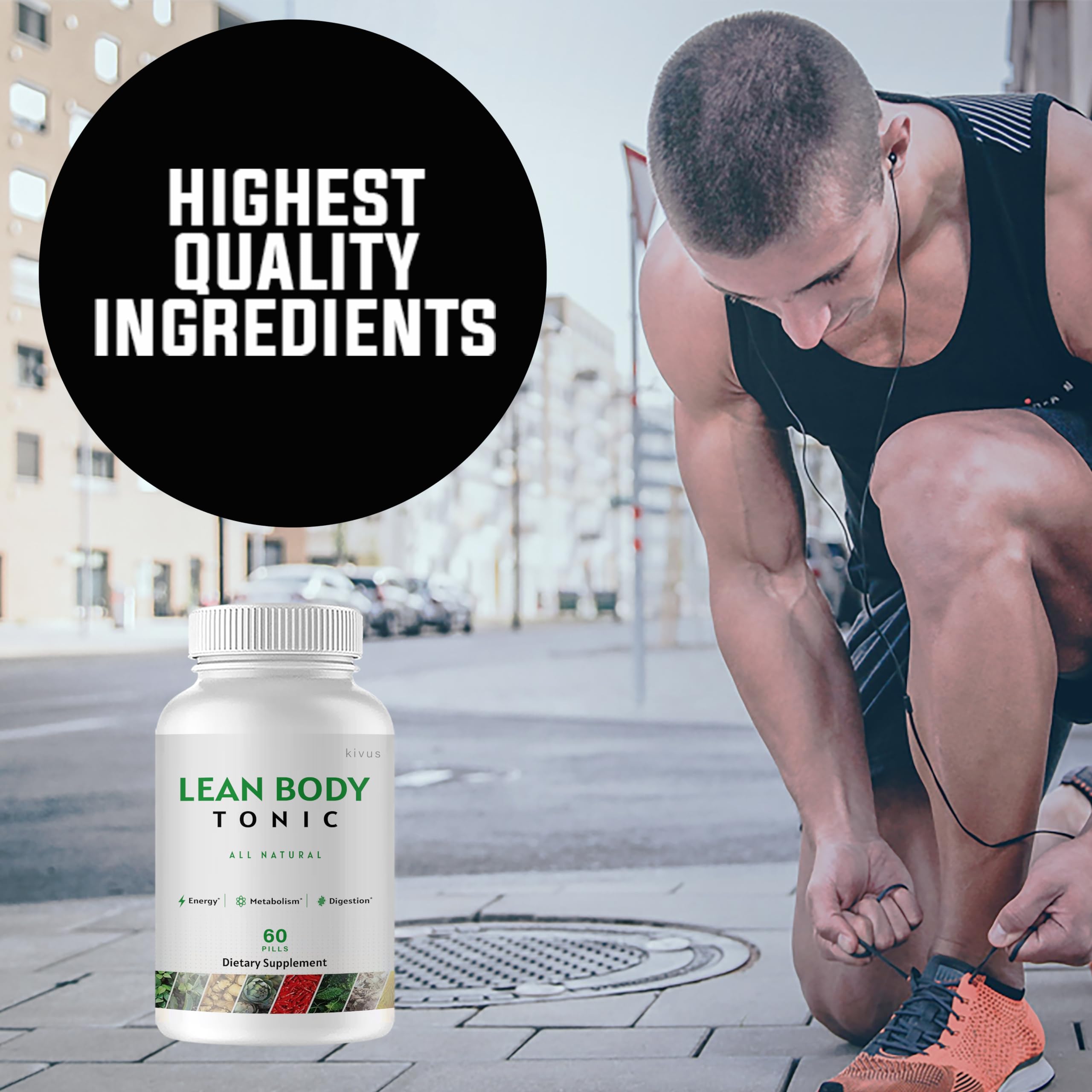 Kivus Lean Body Tonic & Keto Capsules - Natural Weight Loss Supplement (2 Pack, 120 Capsules) for Fat Burning & Energy Boost - Perfect for Keto Diet & Fitness Routines
