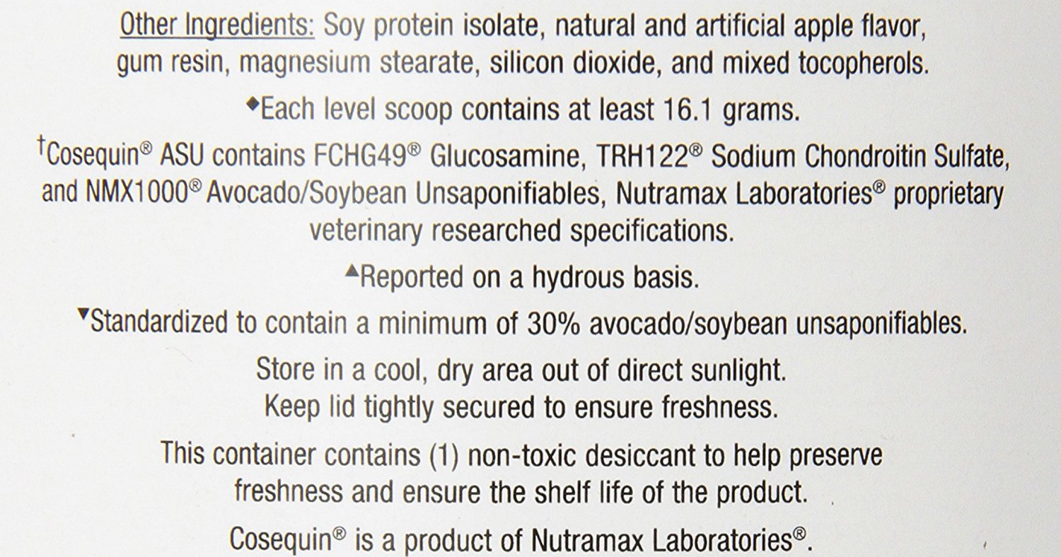 Nutramax Cosequin ASU Joint Health Supplement for Horses - Powder with Glucosamine, Chondroitin, ASU & MSM, 1320g | Supports Mobility & Comfort for Active & Senior Horses | Ideal for Training, Recovery & Daily Joint Care