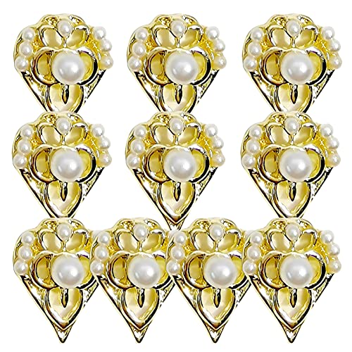 Glitter Rhinestone Nail Art Decor - 10Pcs for Party & Wedding Nails
