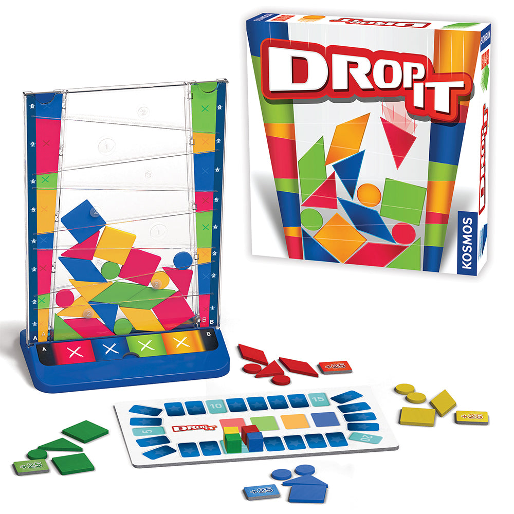 Drop It Version 2 - Fun Family Board Game for Kids & Adults - Perfect for Game Nights, Parties & Indoor Activities