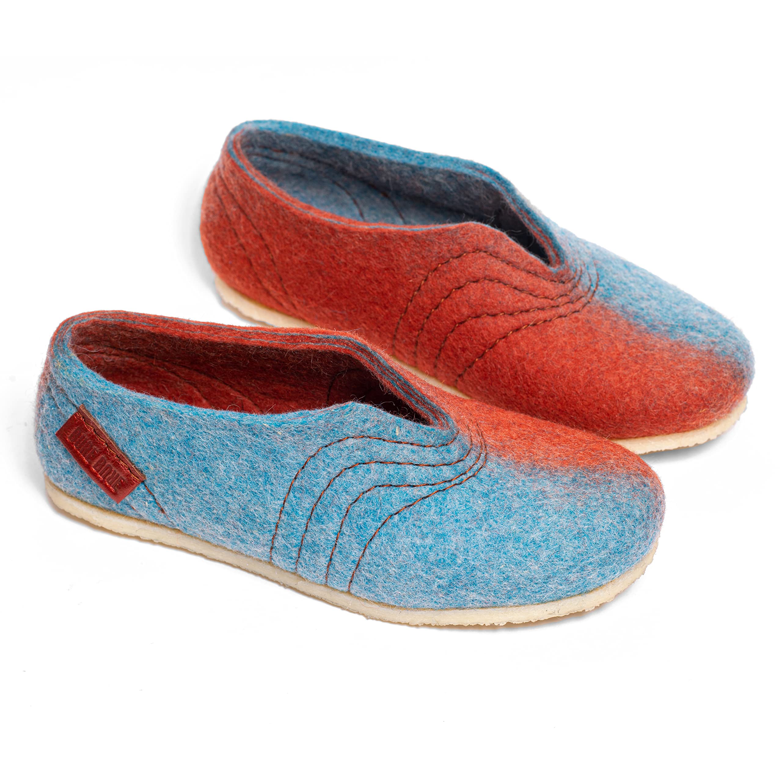 Women's Boiled Wool Slippers for High Instep - Cozy Indoor House Shoes for Winter Comfort & Relaxation at Home