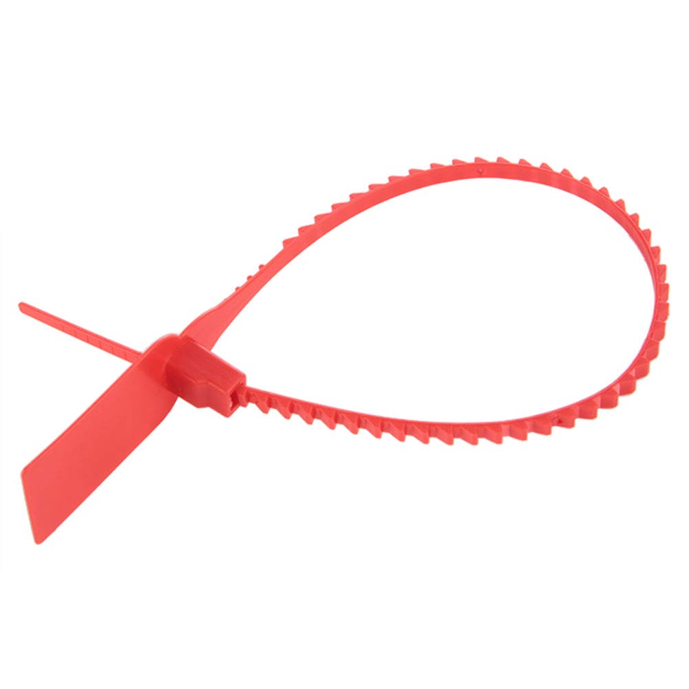 100-Pack Heavy Duty Self-Locking Adjustable Zip Ties - Red & Yellow Plastic Cable Ties for Wire Management, Bundling, Security Seals - Perfect for Home, Office & Industrial Organization