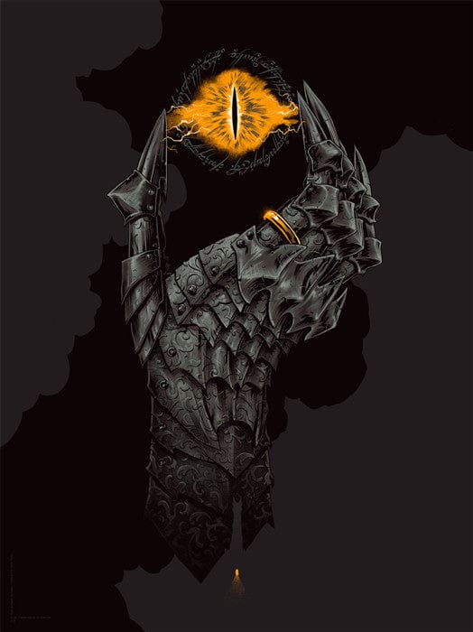 The Lord of Rings Hand of Sauron Phantom City Creative Wall Art Poster - Perfect for Home Decor, Office, Game Room & Movie Themed Spaces