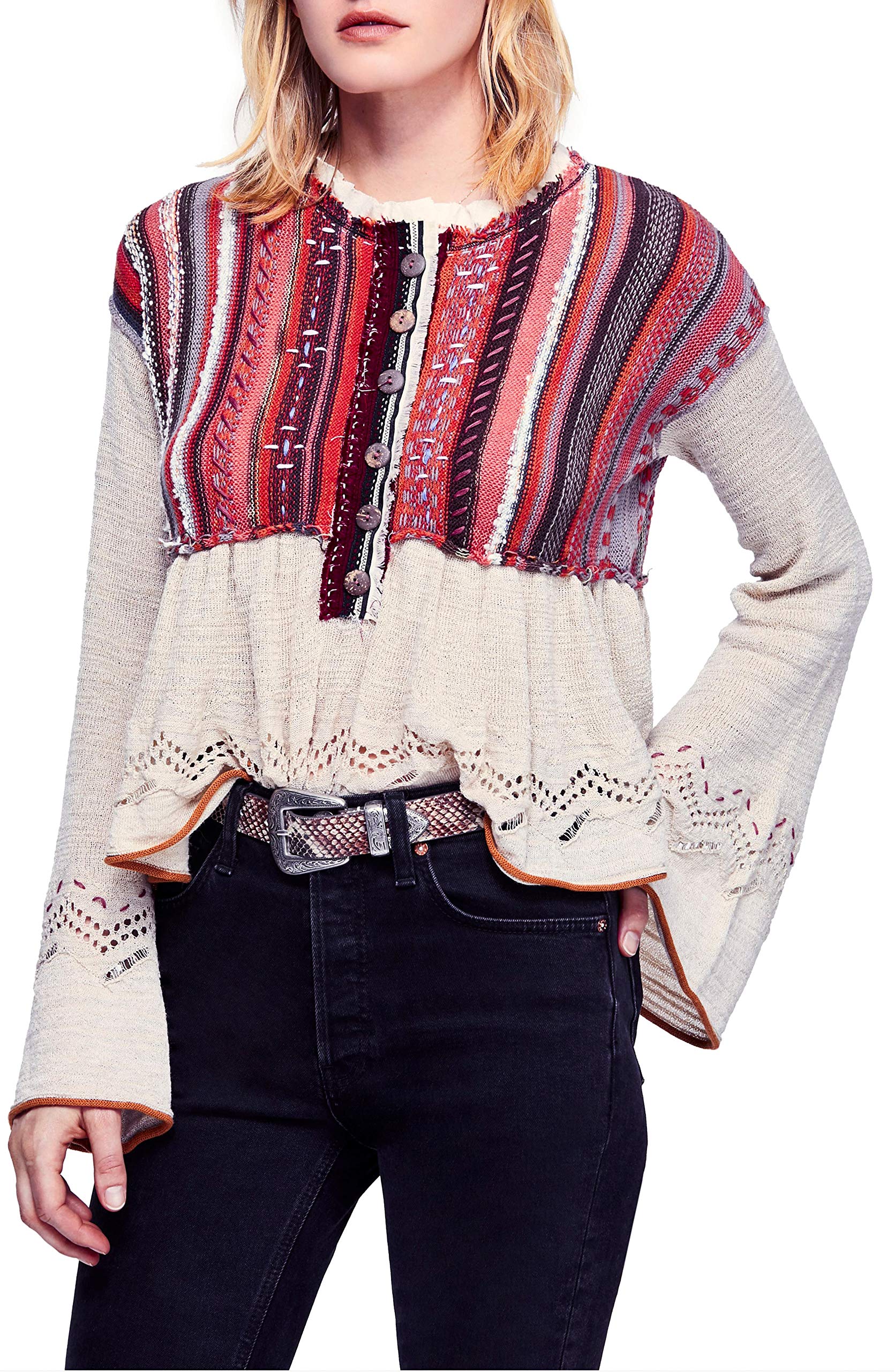 Free People Meadow Lakes Sweater - Cozy Knit Pullover for Women | Perfect for Fall & Winter Layering, Casual Outings & Coffee Dates
