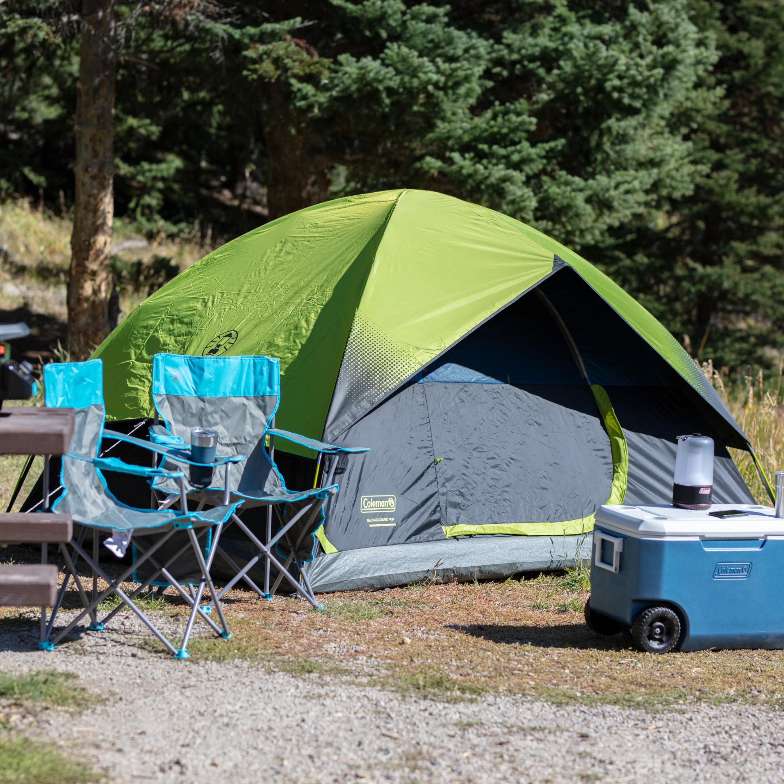 Coleman 6-Person Sundome Dark Room Dome Tent for Camping - Waterproof, Easy Setup Family Tent for Outdoor Adventures, Backpacking & Beach Trips