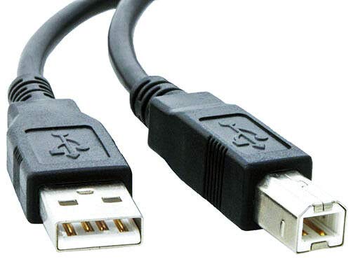 High-Speed USB 2.0 Type A to Type B Printer Scanner Cable - 6ft Durable Data Transfer Cord for HP, Epson, Canon Printers & Scanners - Perfect for Home Office & Small Business Use