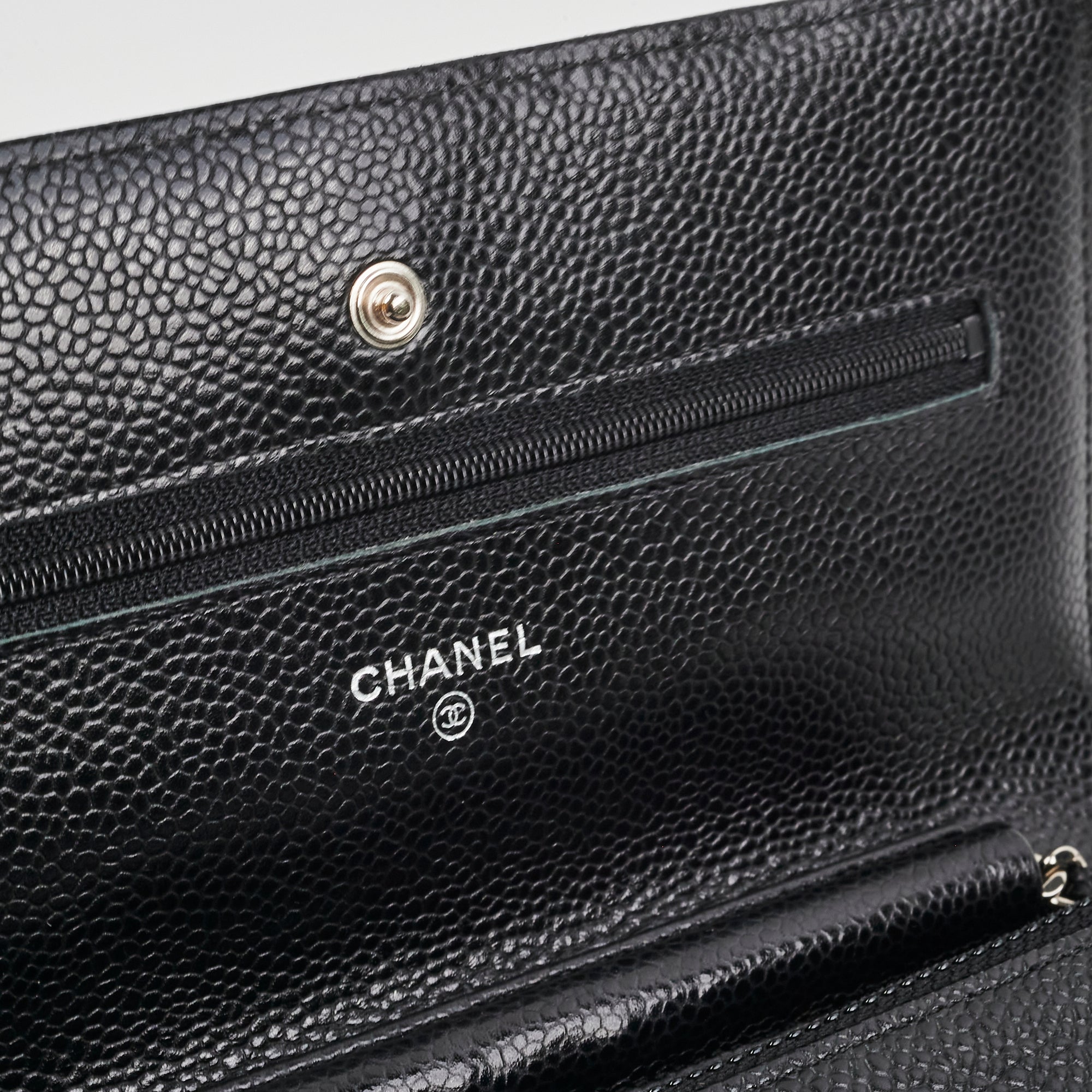 Chanel Caviar Leather Wallet On Chain WOC - Black Crossbody Bag for Women | Luxury Designer Handbag for Everyday Use & Evening Events