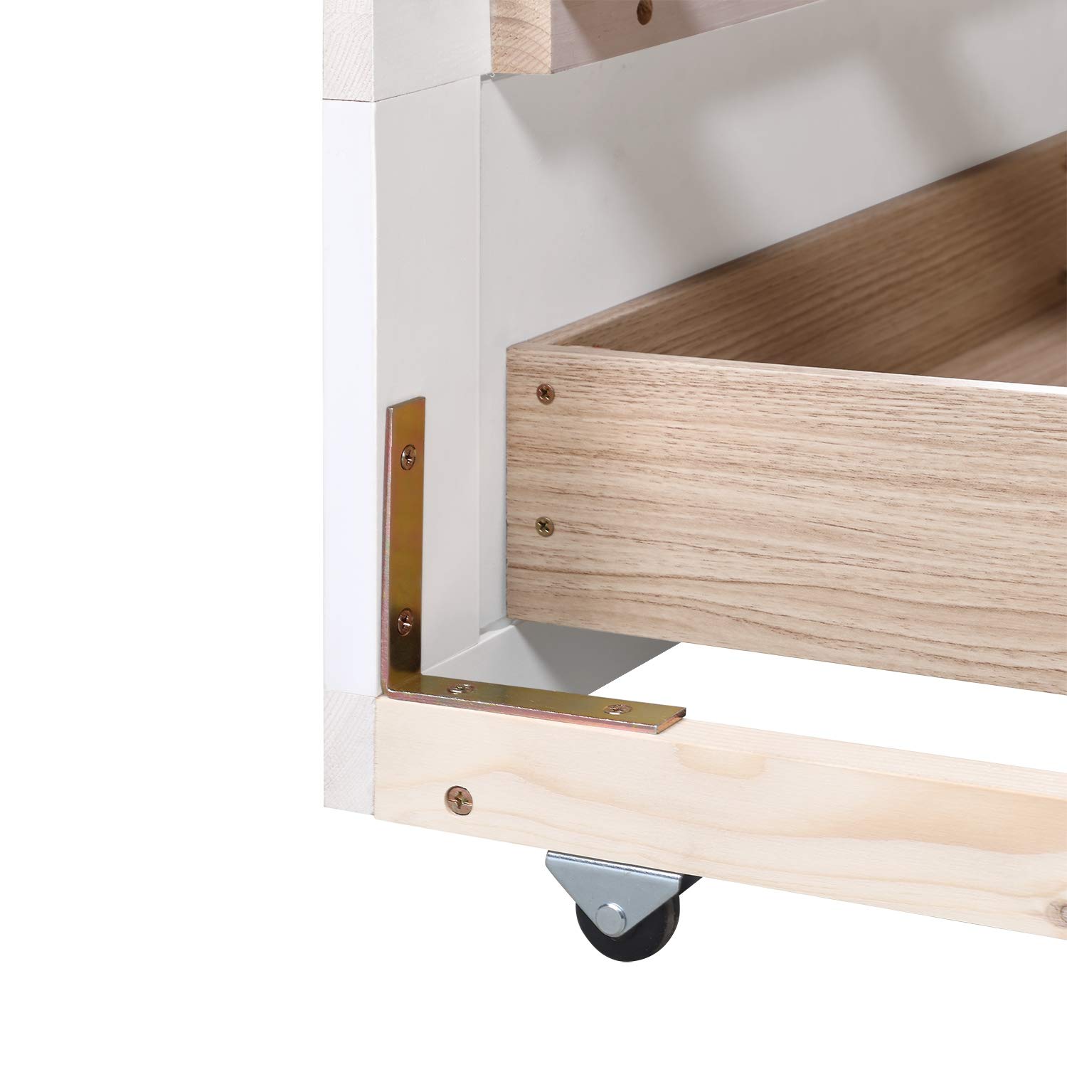 Extendable Wooden Daybed Frame - Converts from Twin to King Size with Trundle Bed & 2 Storage Drawers | Multi-Functional Sofa Bed for Bedroom, Living Room & Guest Room (White) - Perfect for Small Spaces, Sleepovers & Extra Storage
