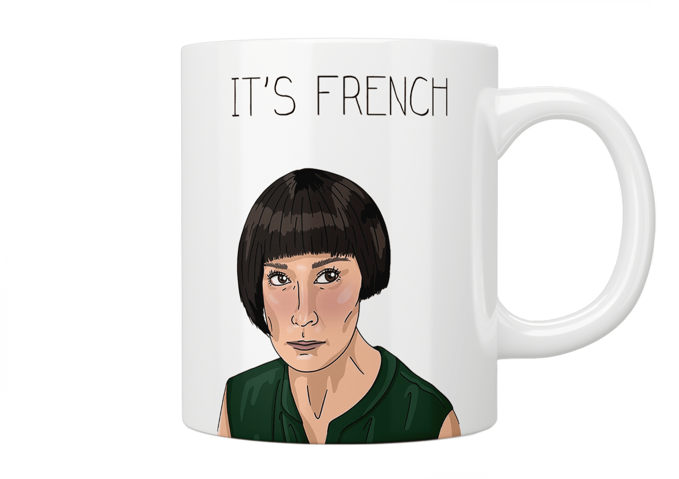 Fleabag: It's French Claire Mug - Funny TV Show Inspired Coffee Cup for Fans, Perfect for Home, Office & Gifts