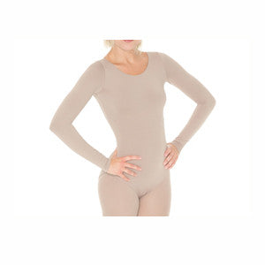 Mondor Light Tan Long Sleeve Body Liner for Women - Seamless Shapewear Underdress for Layering, Slimming & Comfort - Perfect Under Dresses, Tops & Formal Wear