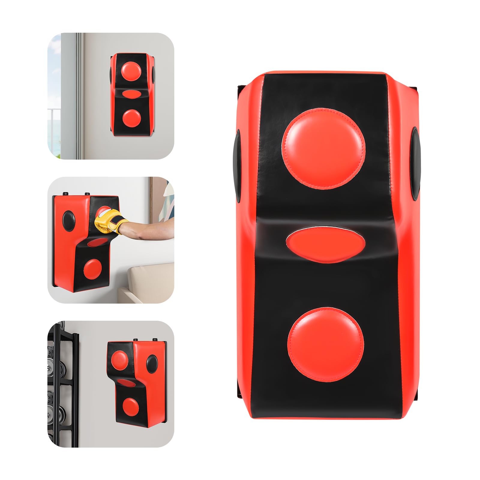 Wall Mounted Boxing Punching Bag - Heavy Duty Uppercut & Hook Training Pad for Adults - Supports Up to 881.85 lbs - Perfect for Home Gym, Bedroom, Living Room & Boxing Training
