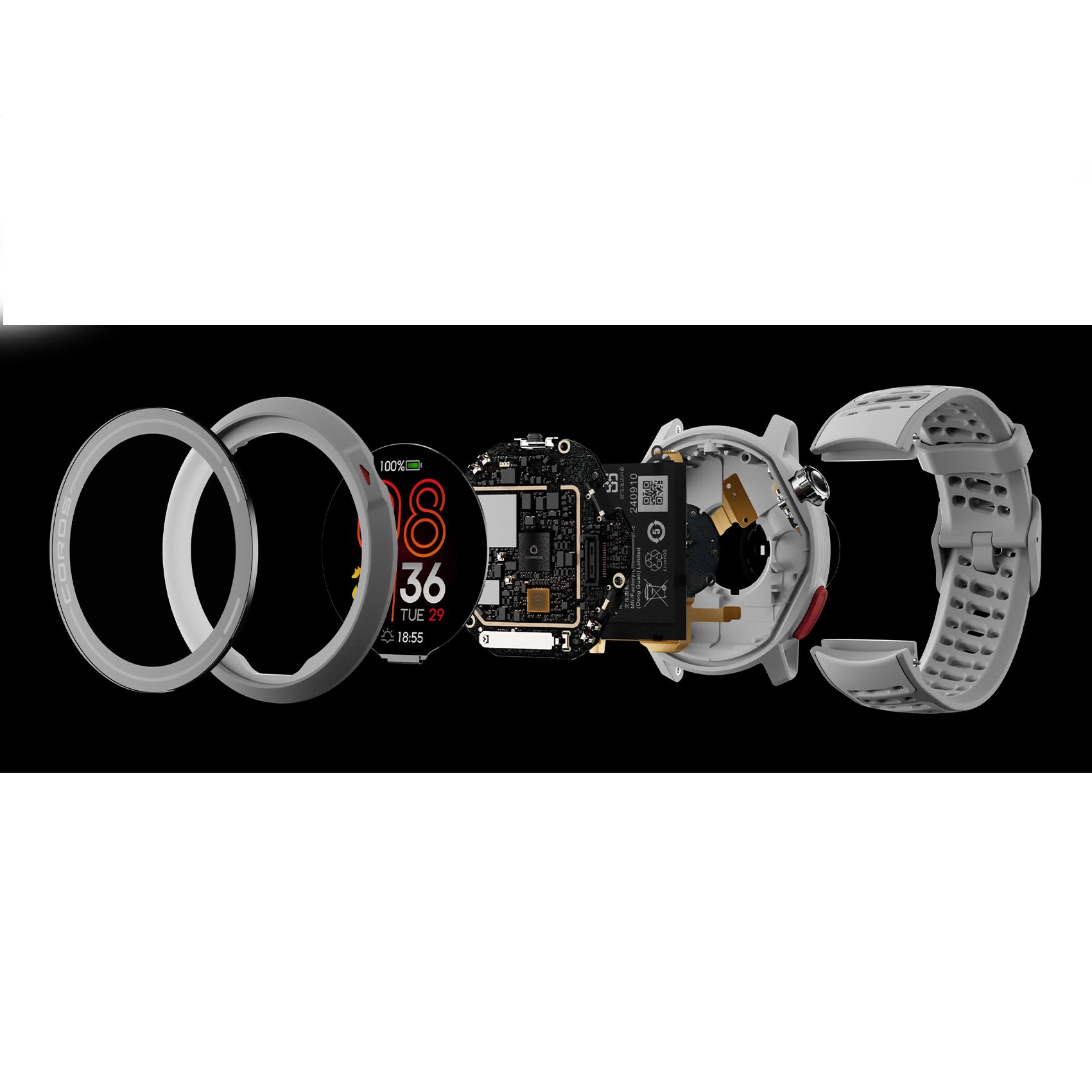 Coros Pace Pro GPS Running Watch - Advanced Multisport Smartwatch with Heart Rate Monitor, Long Battery Life for Marathon Training, Hiking & Outdoor Activities