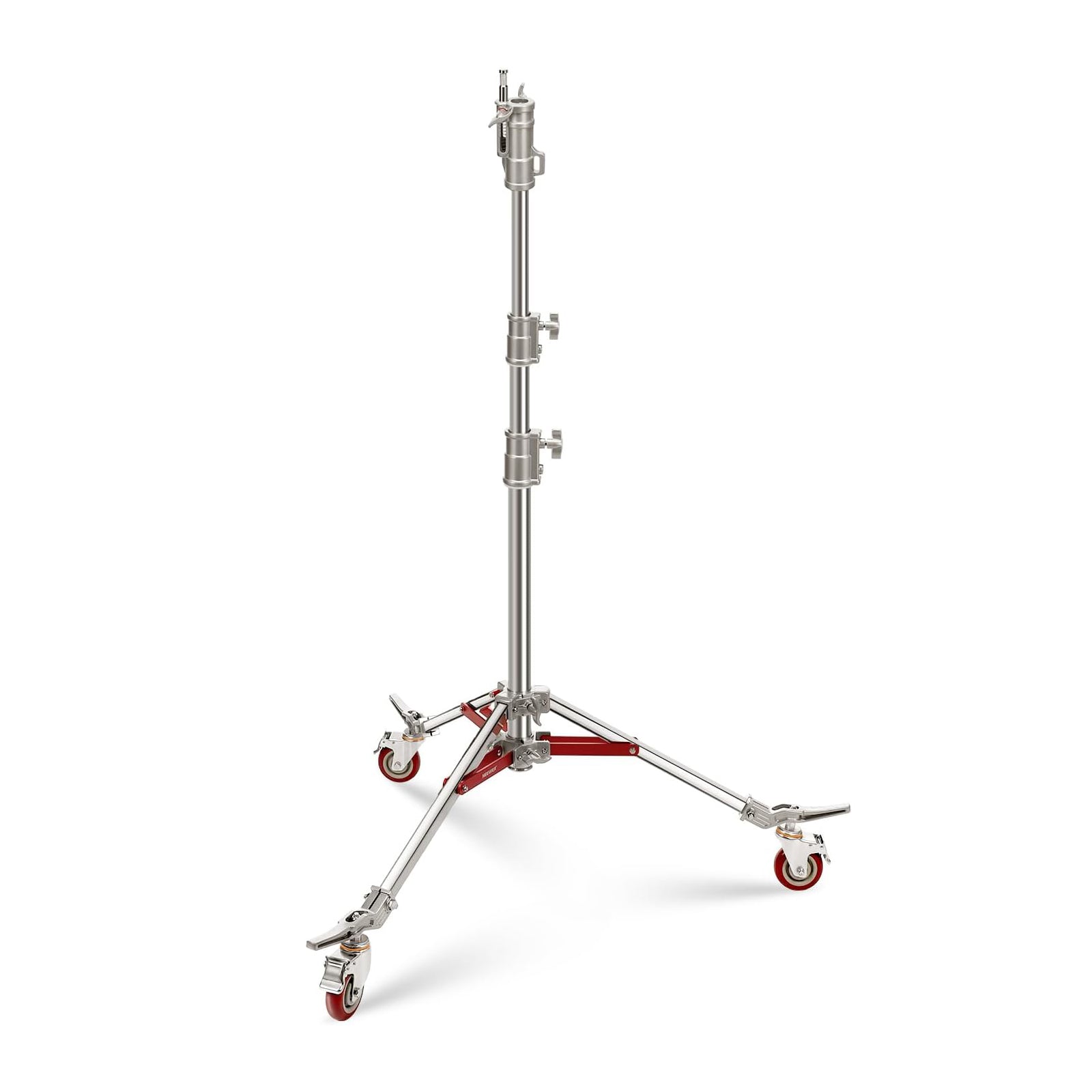 NEEWER ST240SS 240cm Heavy Duty Stainless Steel Light Stand with Wheels - Professional Photography & Video Studio Equipment for Lighting Setup