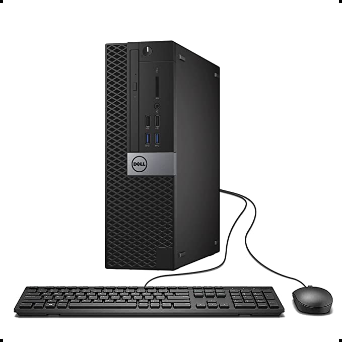 Refurbished Dell OptiPlex 7040 SFF Desktop - Intel Core i5-6500 3.2GHz, 8GB RAM, 256GB NVMe SSD, Windows 10 Pro | WiFi, Bluetooth, USB 3.0, HDMI, DisplayPort | Includes Keyboard & Mouse | 1-Year Warranty | Perfect for Home Office, Business & Remote Work