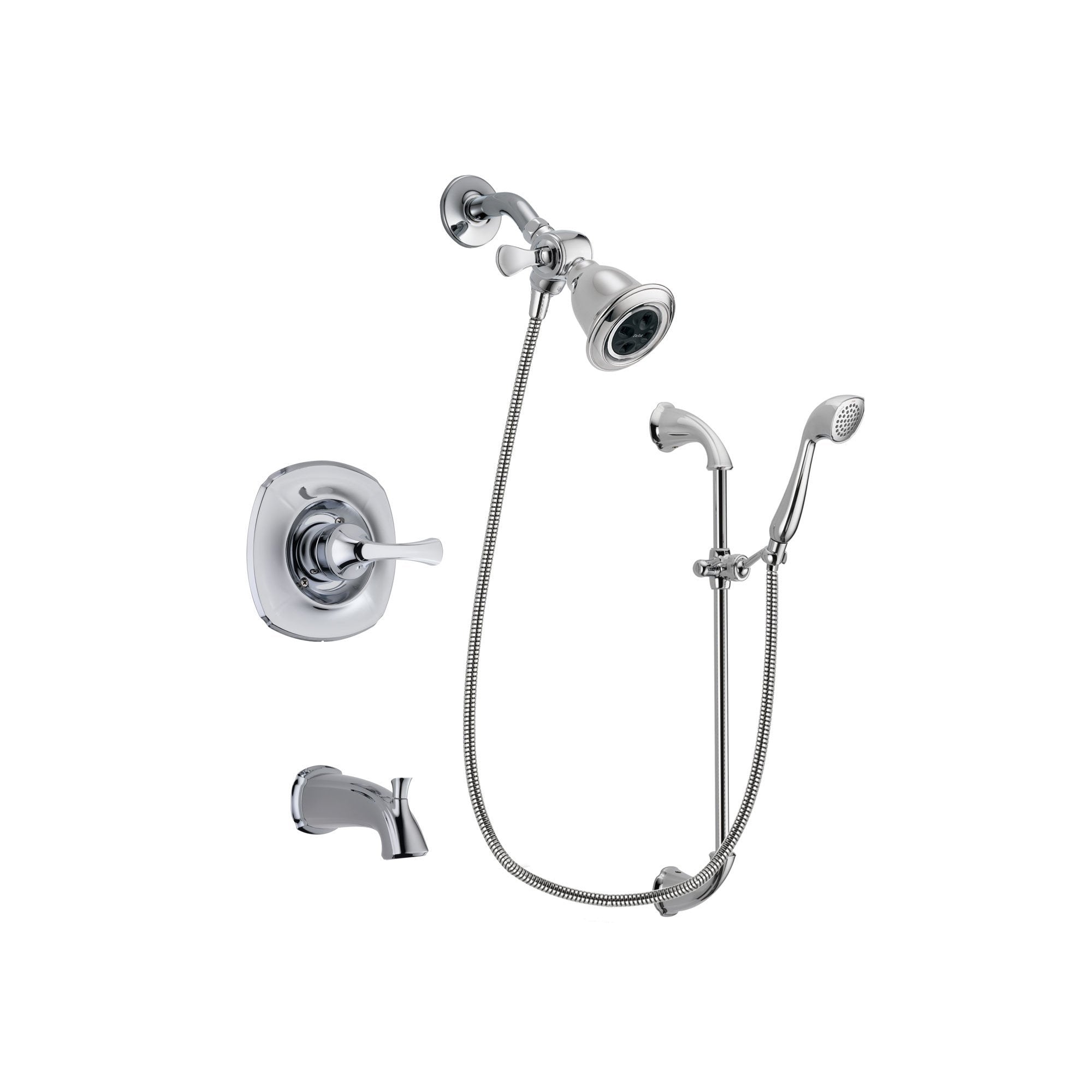 Delta Addison Chrome 3-Handle Tub and Shower Faucet System with Hand Shower DSP0883V - Perfect for Bathroom Renovation & Spa-Like Shower Experience