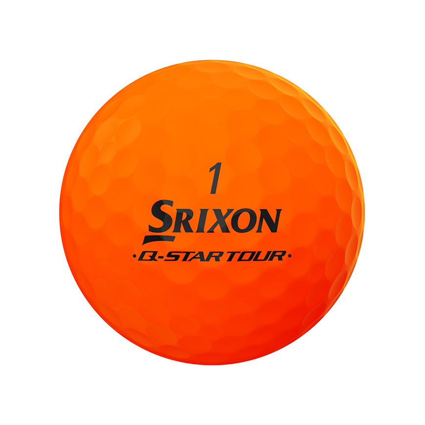 Srixon Q Star Tour Divide 2 Golf Balls - High Performance Yellow/Orange Golf Balls (1 Dozen, 2024 Model) | Perfect for Tournament Play & Low Handicap Golfers