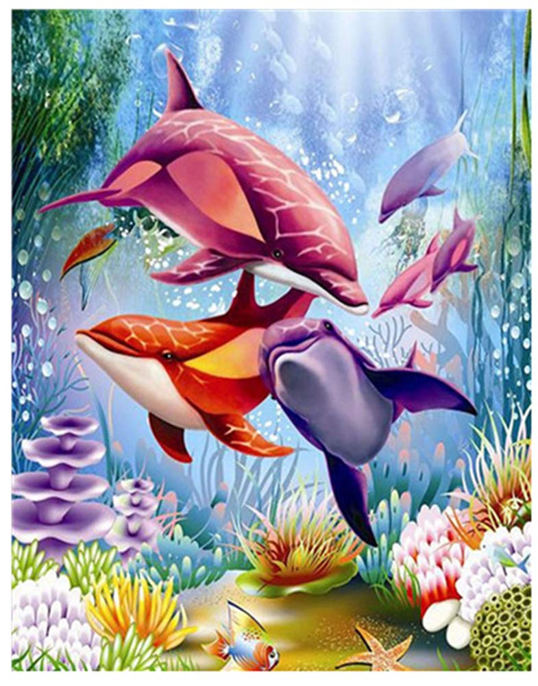 JOORUI DIY Oil Painting by Numbers Kit for Kids & Adults - 16x20 Inch Canvas Art with Brushes & Paints - Perfect for Wall Decor, Home Decoration, Gifts & Relaxation Therapy