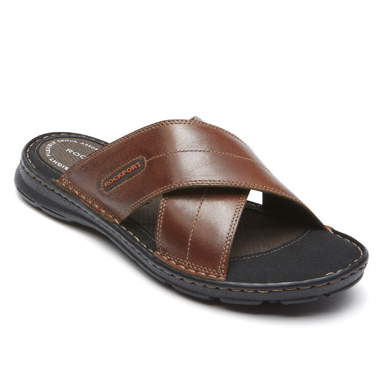 Men's Darwyn Cross Band Slide Sandals - Comfortable & Stylish Summer Shoes for Beach, Pool, and Casual Wear