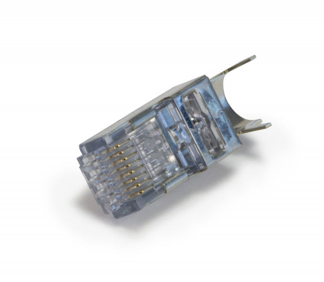 CAT6/A ezEX 44 Shielded RJ45 Ethernet Connector - Under 7.75mm OD for High-Speed Network Cabling - Ideal for Data Centers, Office Networks & Home Installations