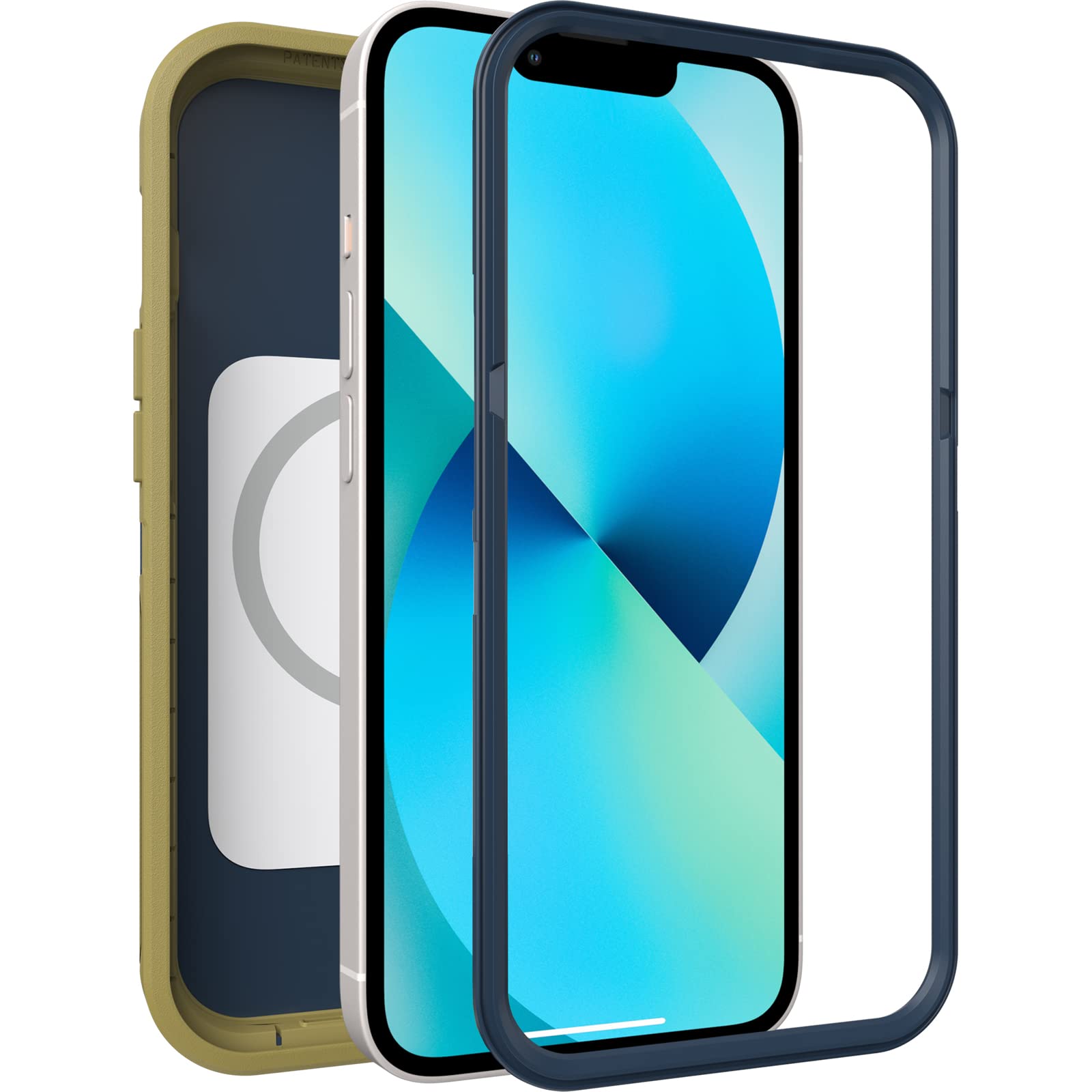 OtterBox Defender Series XT Rugged Case for iPhone 13 - Dark Mineral | Screenless Design | MagSafe Compatible | Lanyard Attachment | Holster Available (Not Included) - Perfect for Outdoor Adventures, Construction Work & Extreme Protection
