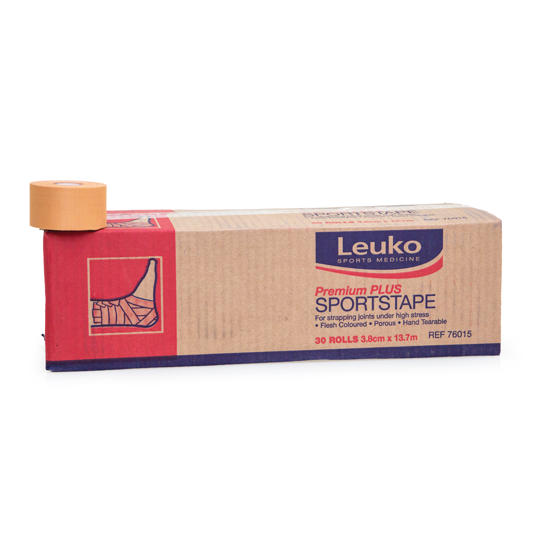 Leuko Sports Tape Premium Plus - Breathable & Waterproof Athletic Tape for Injury Support & Recovery - Ideal for Running, Basketball, Gym & Sports Activities