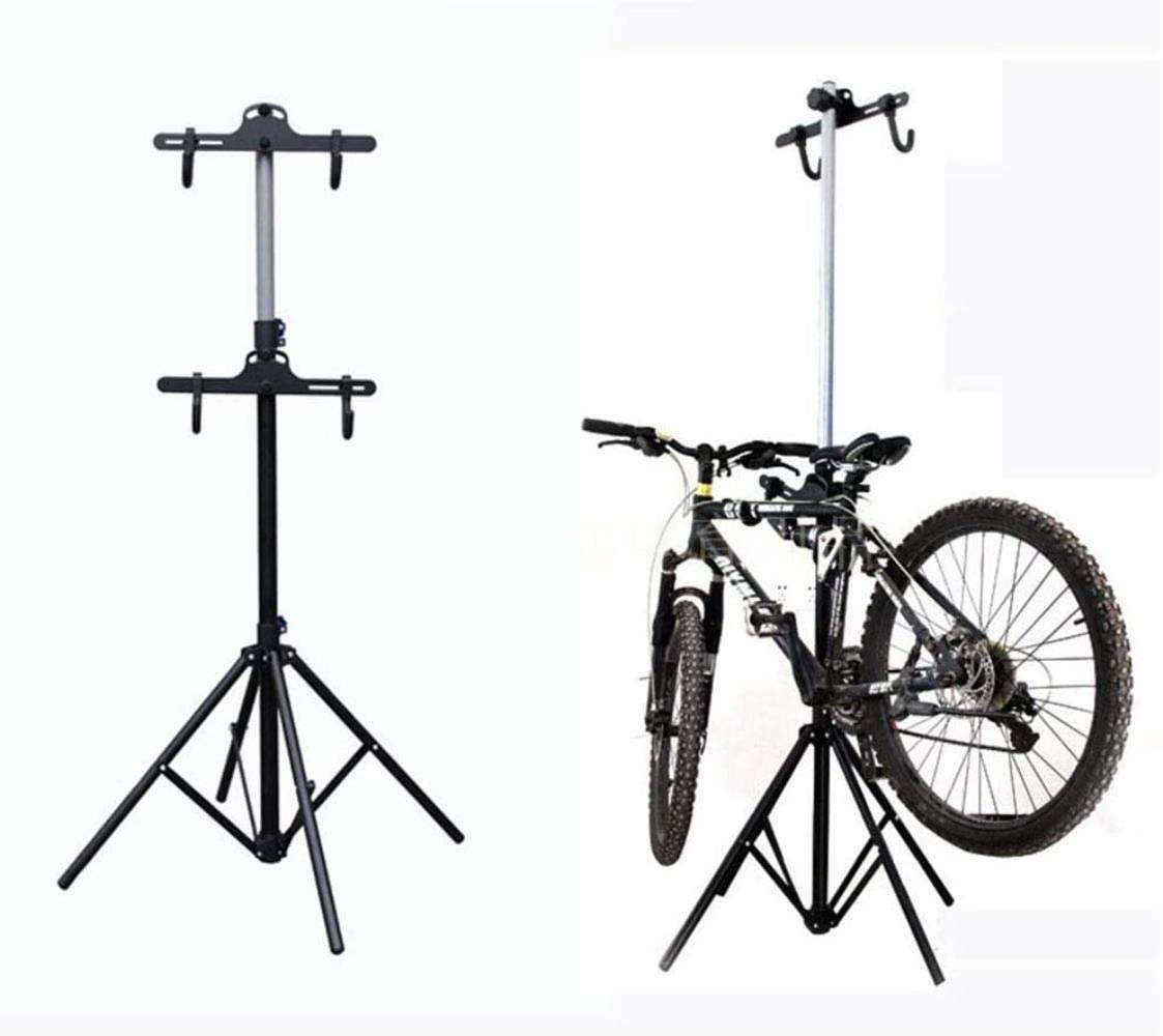 LSZ Folding Bike Repair Stand - Adjustable Height 29-51 Inches, 360° Rotatable with Balance Bar, Supports Up to 110 lbs - Perfect for Home Garage, Cycling Enthusiasts & Professional Bike Maintenance