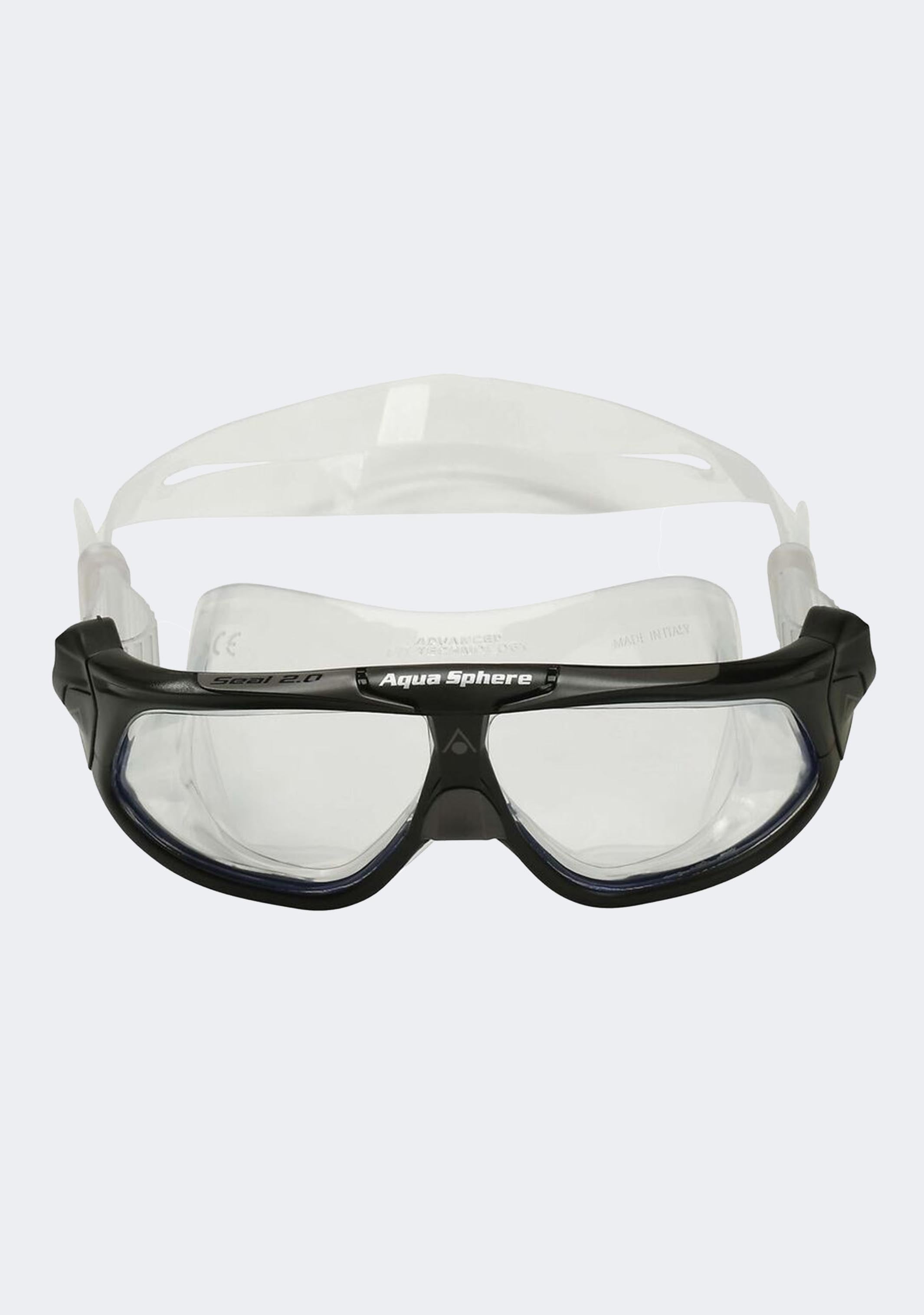 AquaSphere Seal 2.0 Adult Swim Goggles with Clear Lens - Comfortable Anti-Fog Swimming Glasses for Men & Women - Perfect for Lap Swimming, Training & Water Sports