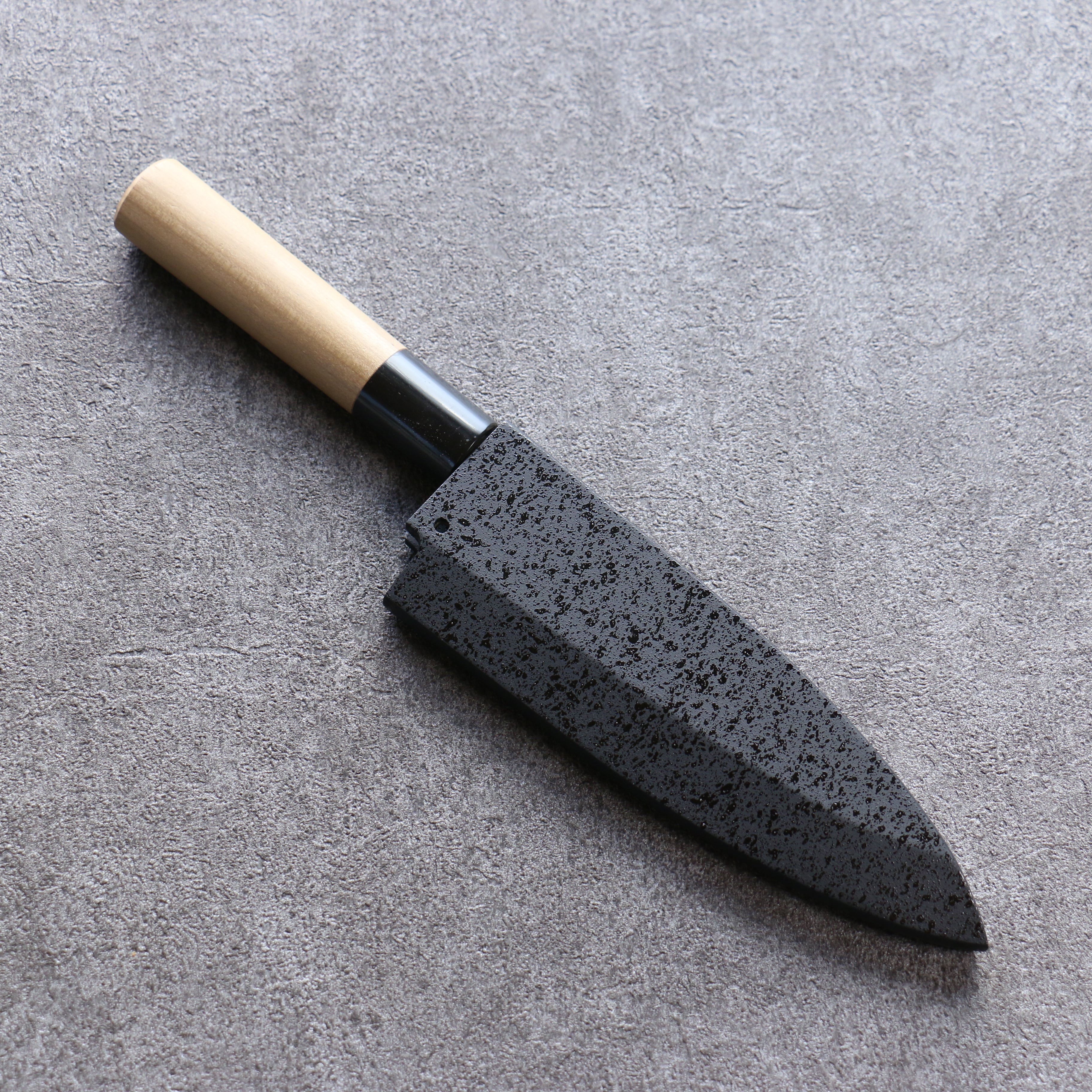 Premium Kuroshime Magnolia Sheath for 150mm Deba Knife - Handcrafted Plywood Pin by Kaneko | Perfect for Japanese Kitchen, Sushi Preparation & Professional Chefs