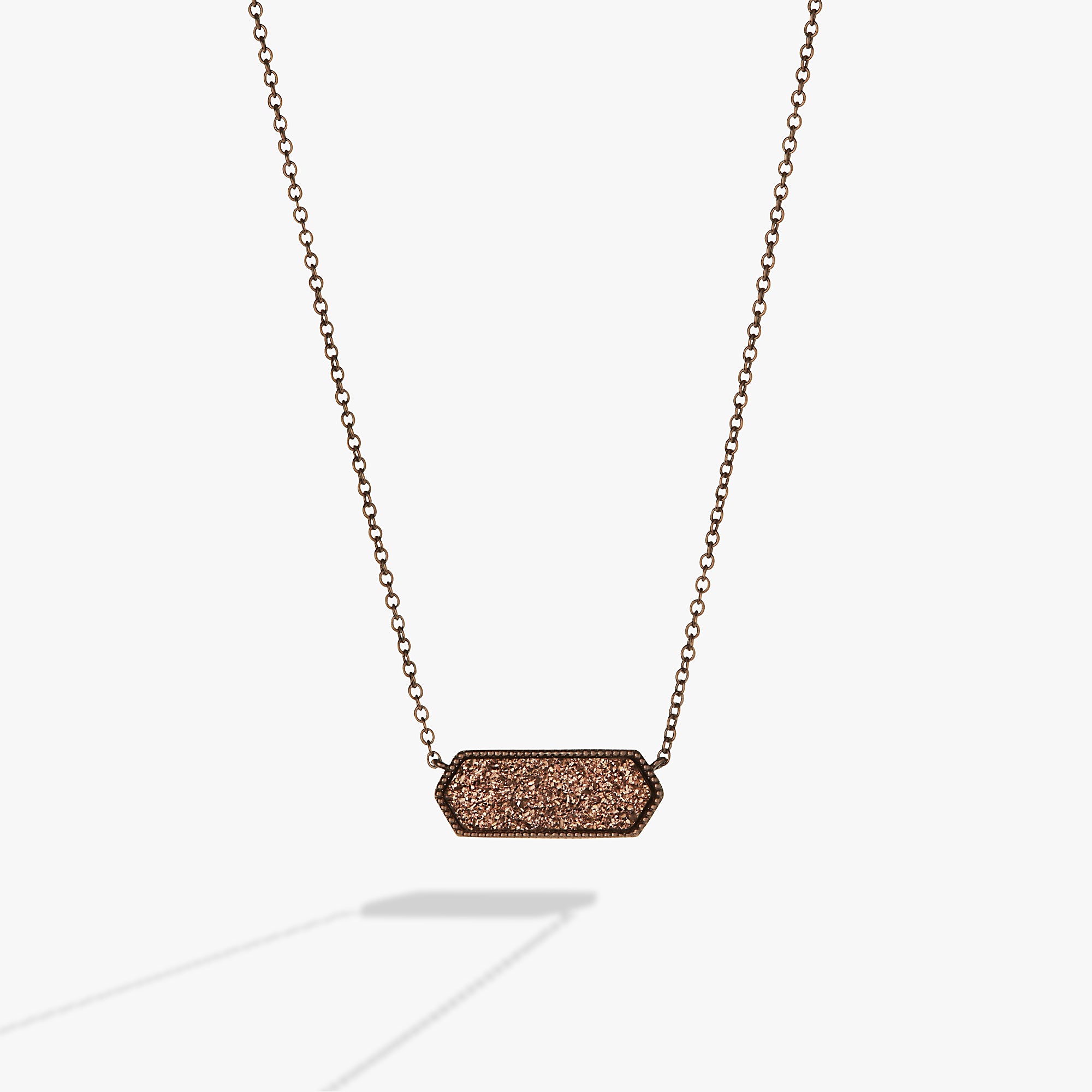 Sparkling Pink Druzy Crystal Pendant Necklace for Women - Elegant Layering Jewelry for Parties, Weddings & Everyday Wear