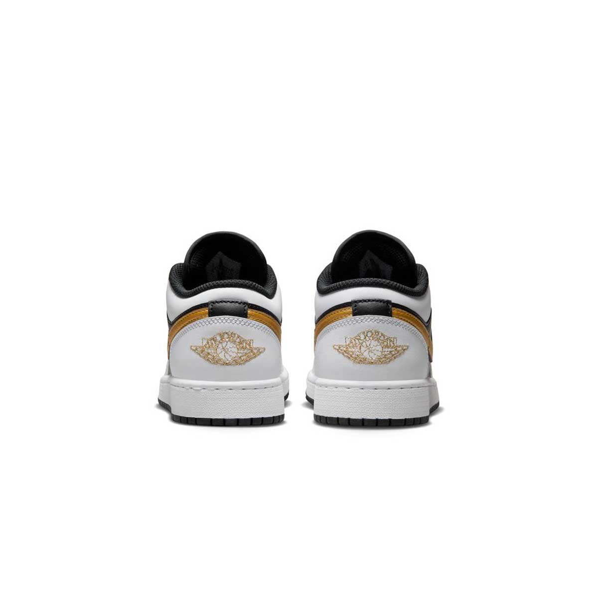 Kids Air Jordan 1 Low 'White Metallic Gold' Sneakers - Boys & Girls Basketball Shoes for Casual Wear & Sports - Perfect for School, Playground & Everyday Fashion