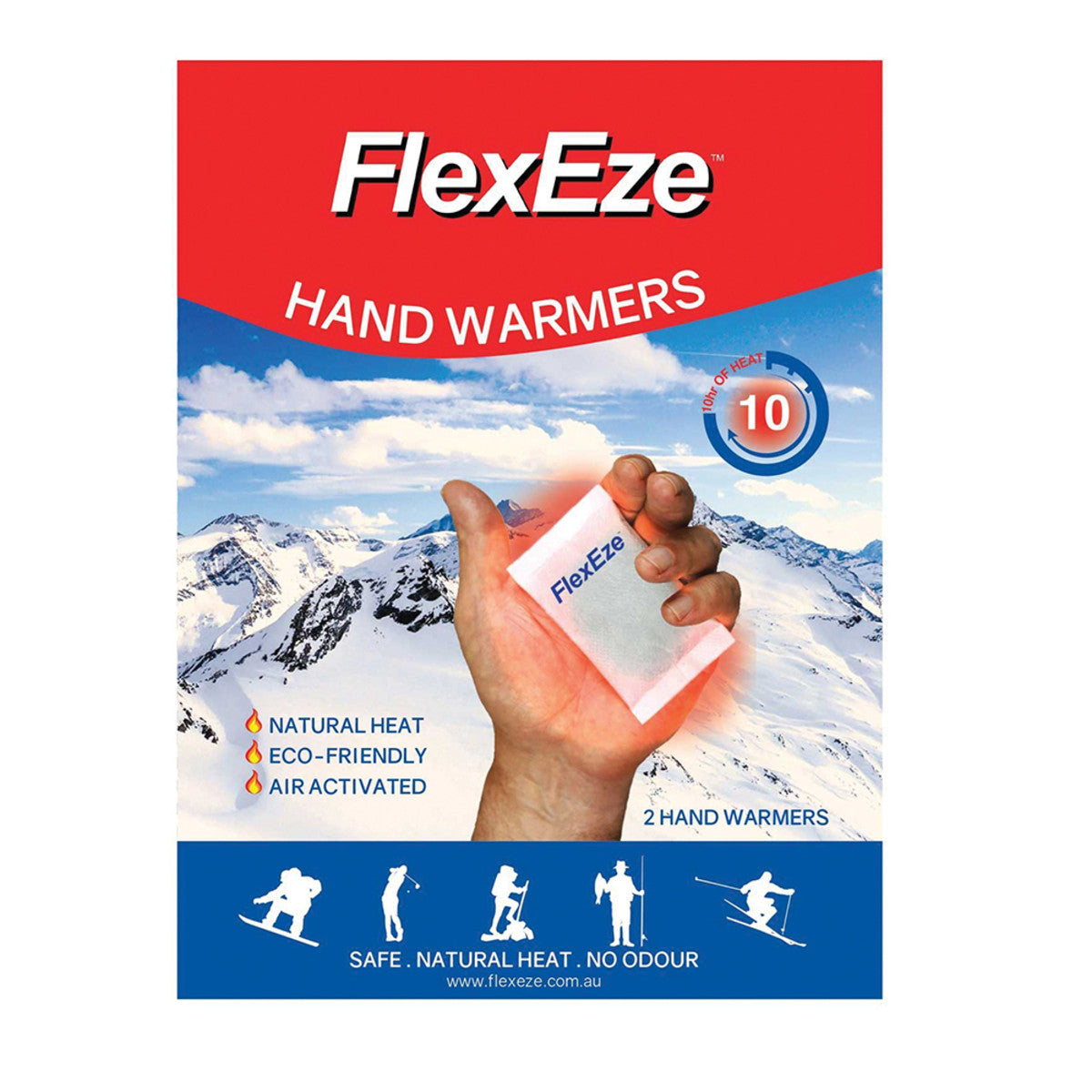 FlexEze Rechargeable Hand Warmers - Portable Electric Heating Pads for Winter Outdoor Activities, Hunting, Skiing & Camping - USB Powered Cold Weather Essentials
