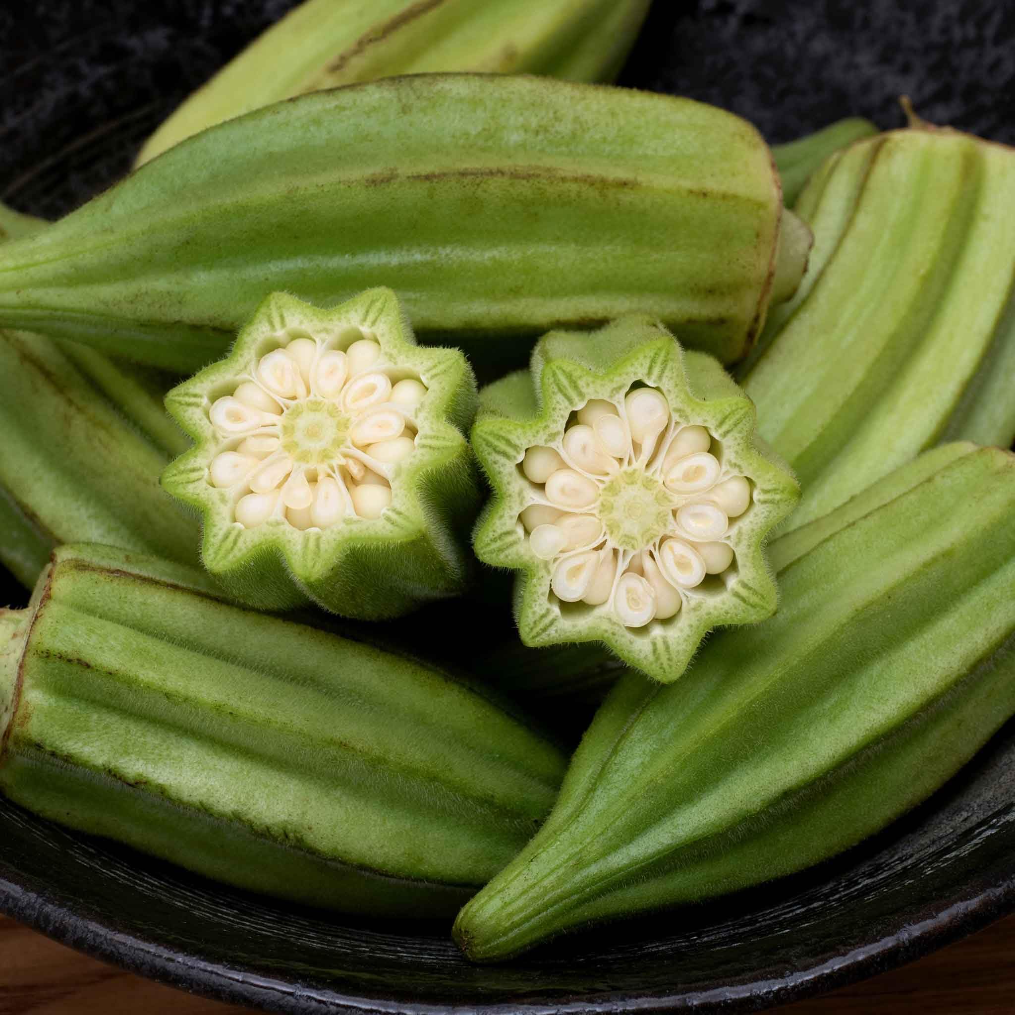 Eden Brothers Non-GMO Okra Seeds - Star of David Variety, 1/4 Pound Pack for Planting | Heat-Tolerant, Low-Maintenance Vegetable Seeds for Warm Season Gardens | Perfect for USDA Zones 2-10, Home Gardens & Southern Cooking Recipes