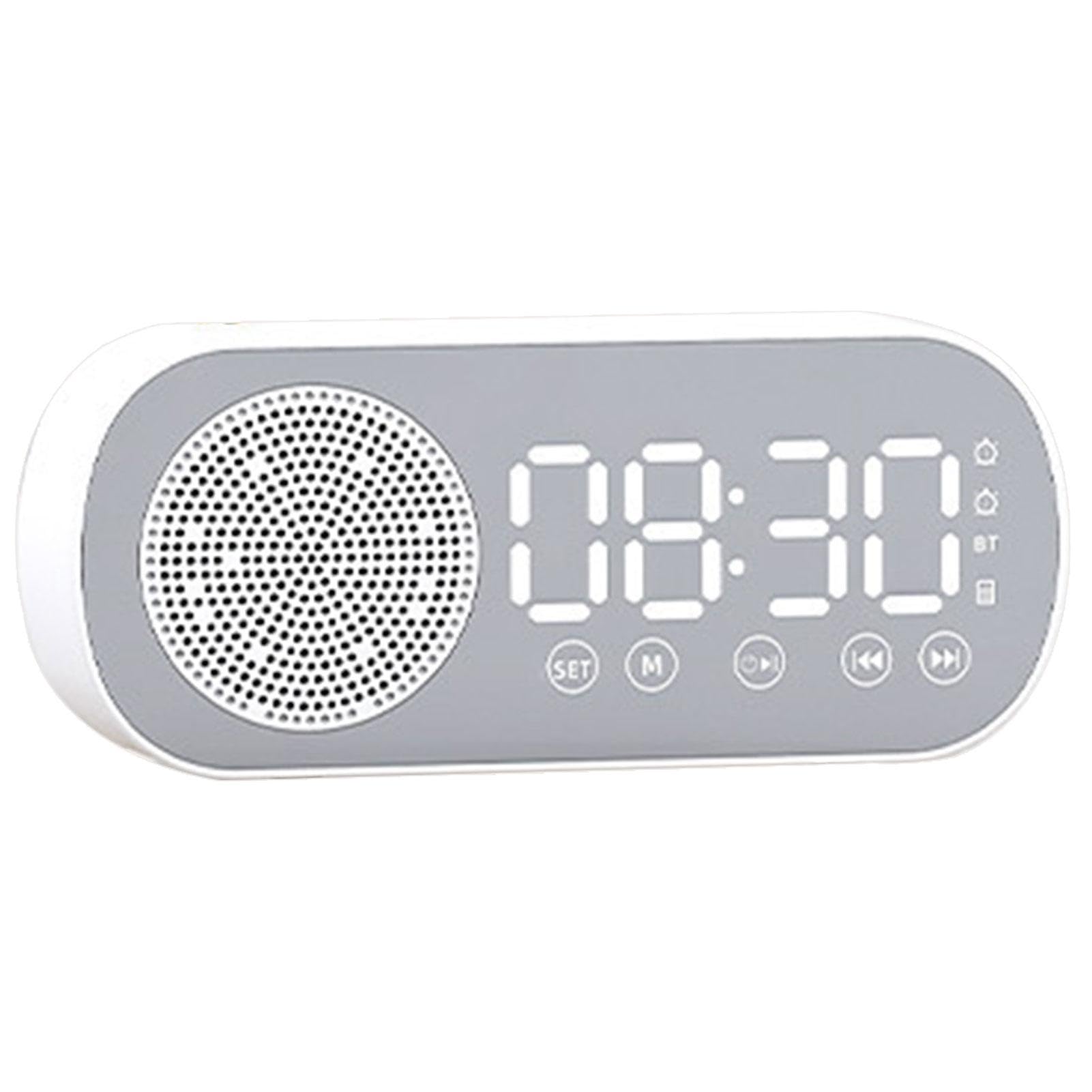 Digital Alarm Clock with FM Radio, LED Display & Speaker - Bedroom, Office, Nightstand Clock for Adults & Teens - Perfect for Home, Dorm, Travel & Gift Giving