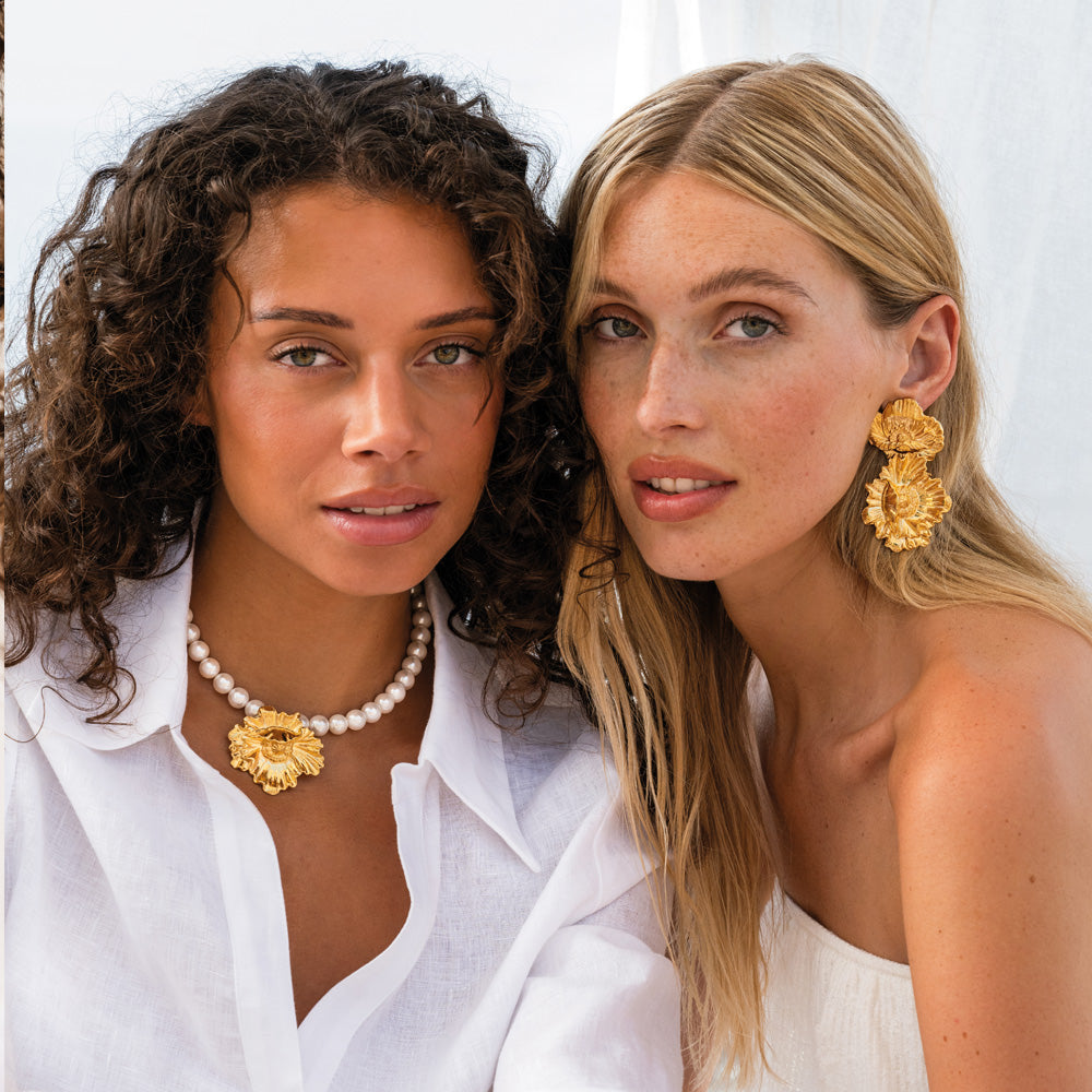 Bib Pearl Choker Necklace - Elegant White Pearl Statement Jewelry for Women | Perfect for Weddings, Parties & Special Occasions
